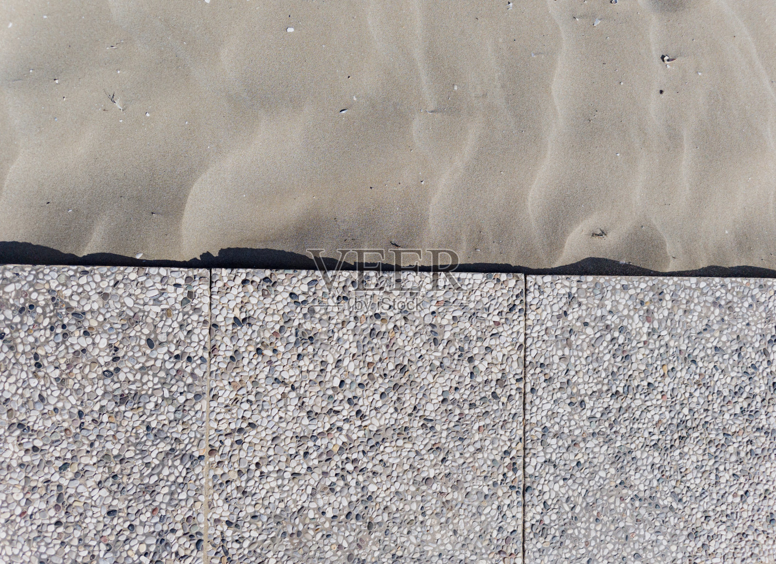 铺路石板和沙滩沙照片摄影图片