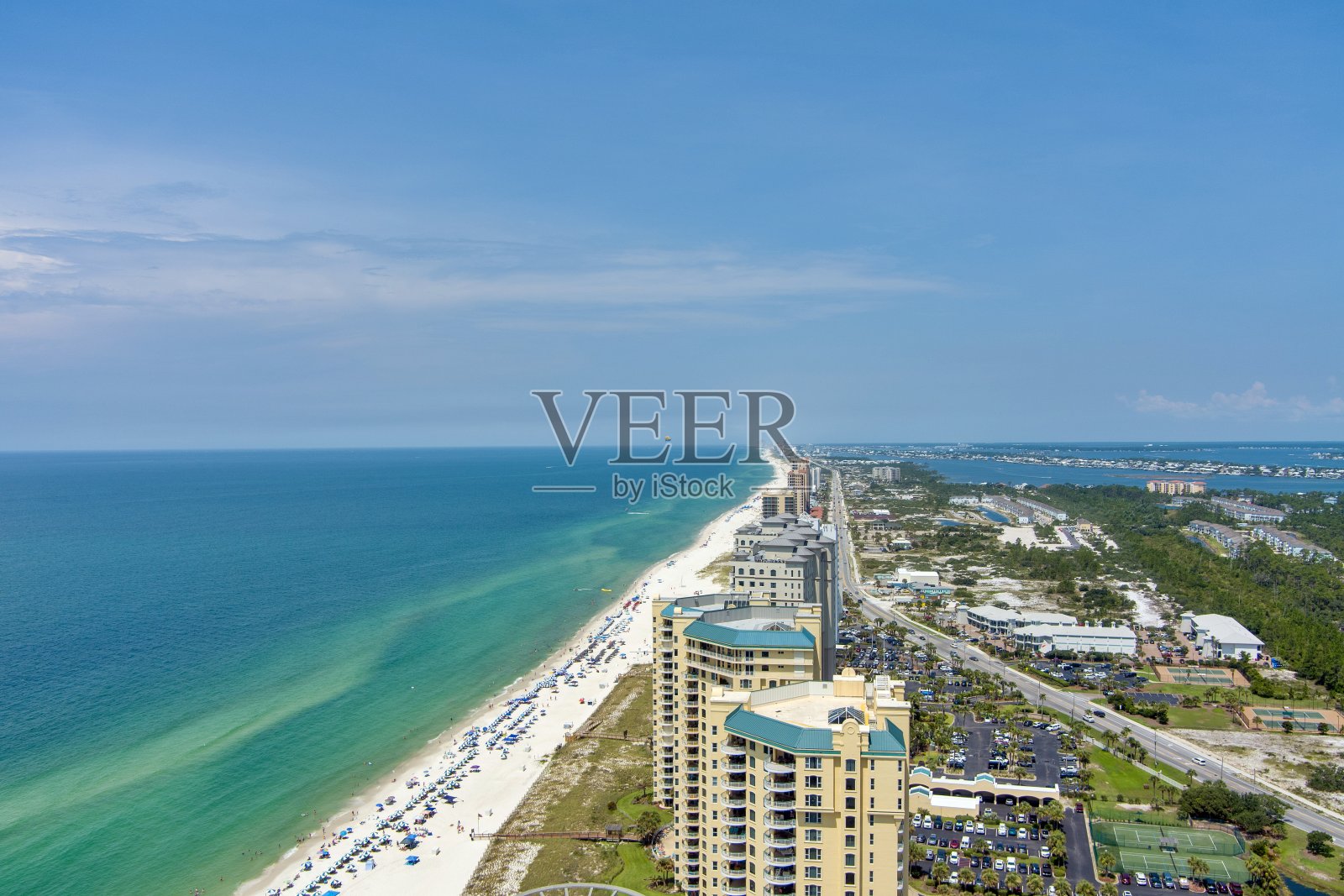 佩尔迪多岛海滩鸟瞰图照片摄影图片