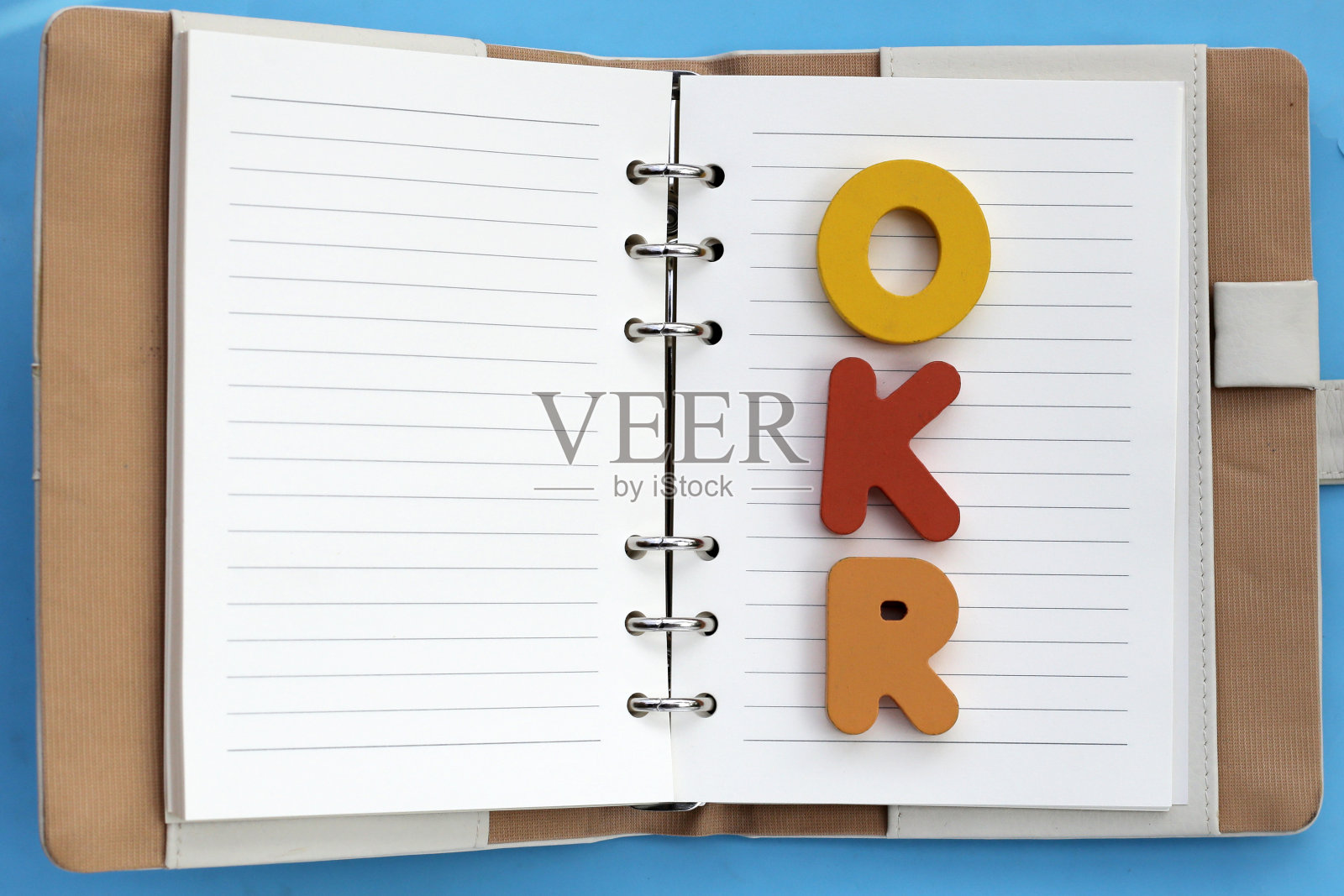 OKR或目标关键结果照片摄影图片