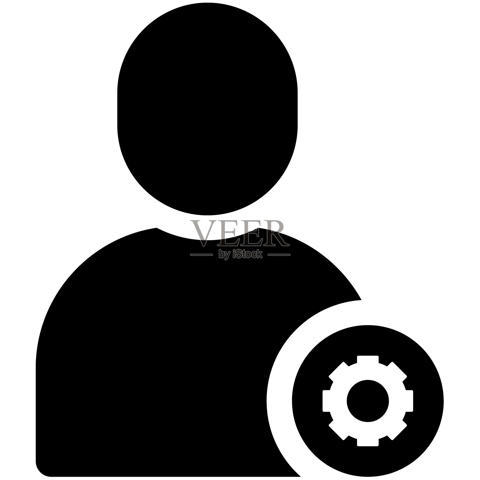 用户黑色图标包插画图片素材