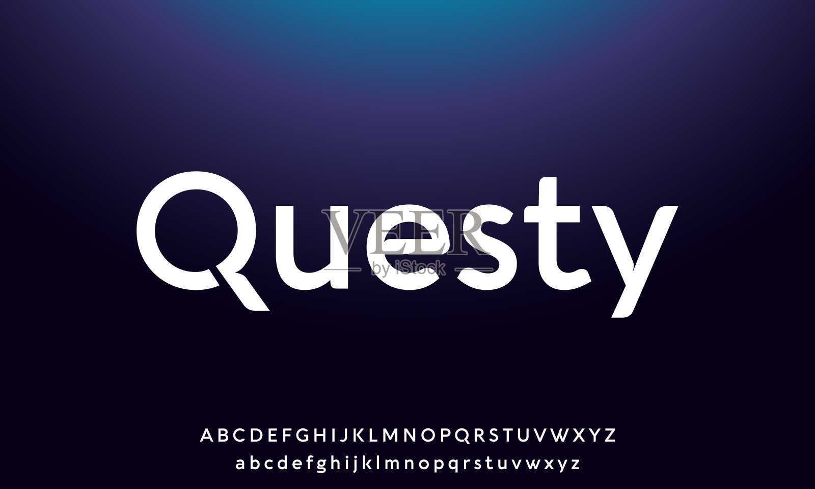 创意现代城市字母字体。印刷运动、游戏、科技、时尚、数字、未来创意标志字体。插画图片素材