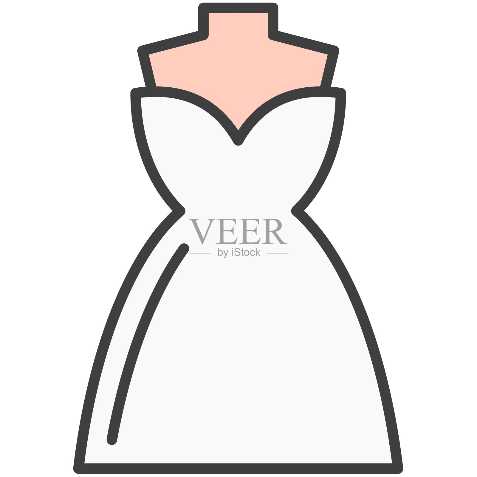 婚礼彩色图标包插画图片素材