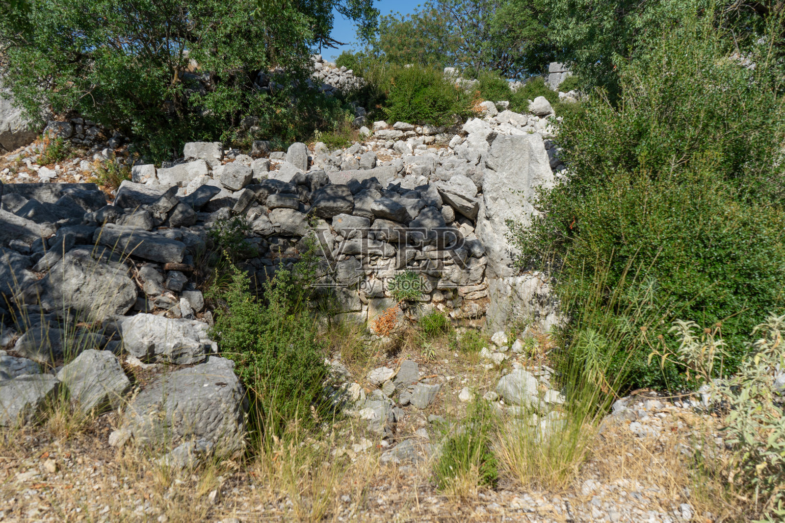 米利亚斯遗址(米利奥斯、梅利、米利奥斯、米利普斯)古城、科卡阿勒、布加勒斯特、布尔杜尔、塔<s:1>基耶(土耳其)照片摄影图片