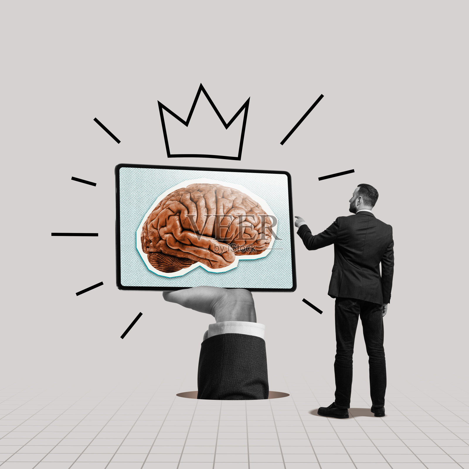 人工智能在商业和金融领域的应用。的概念。照片摄影图片