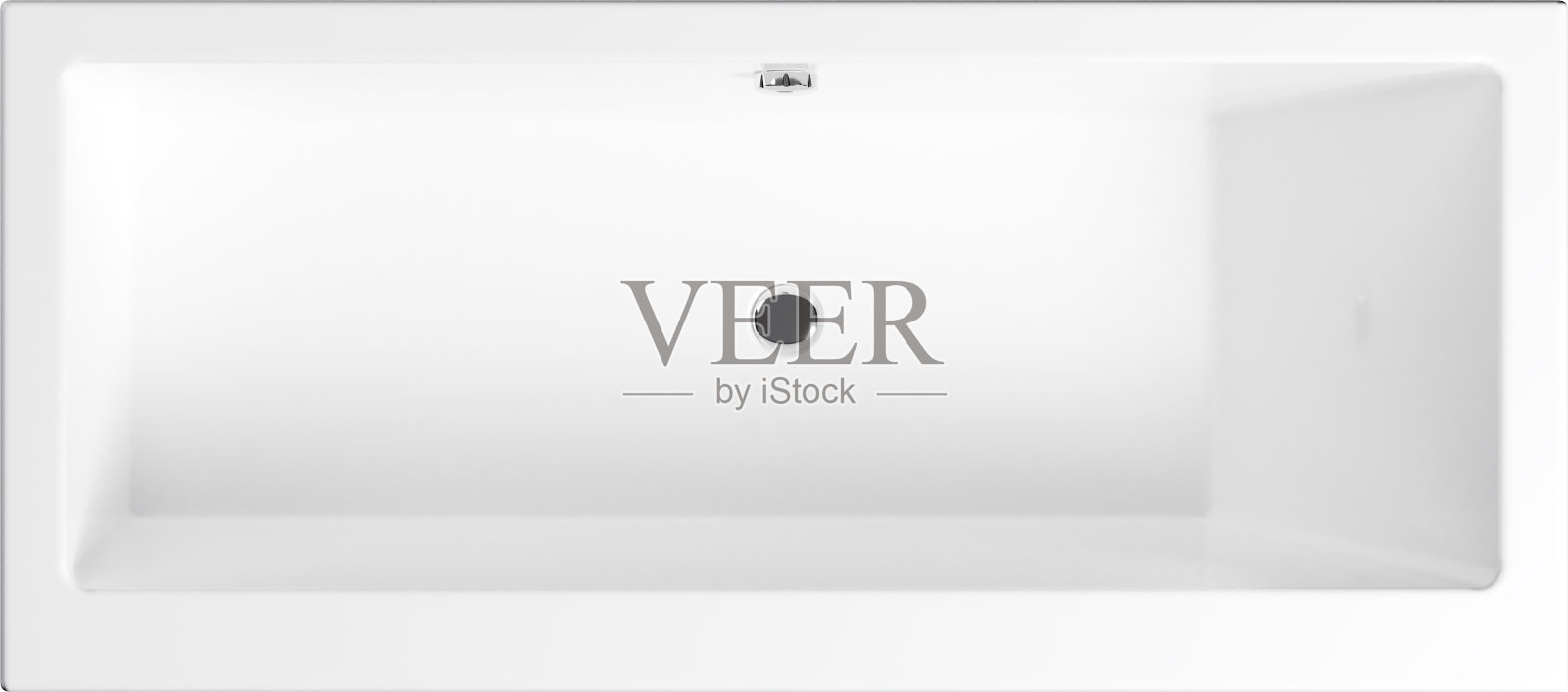 白色浴缸的俯视图照片摄影图片