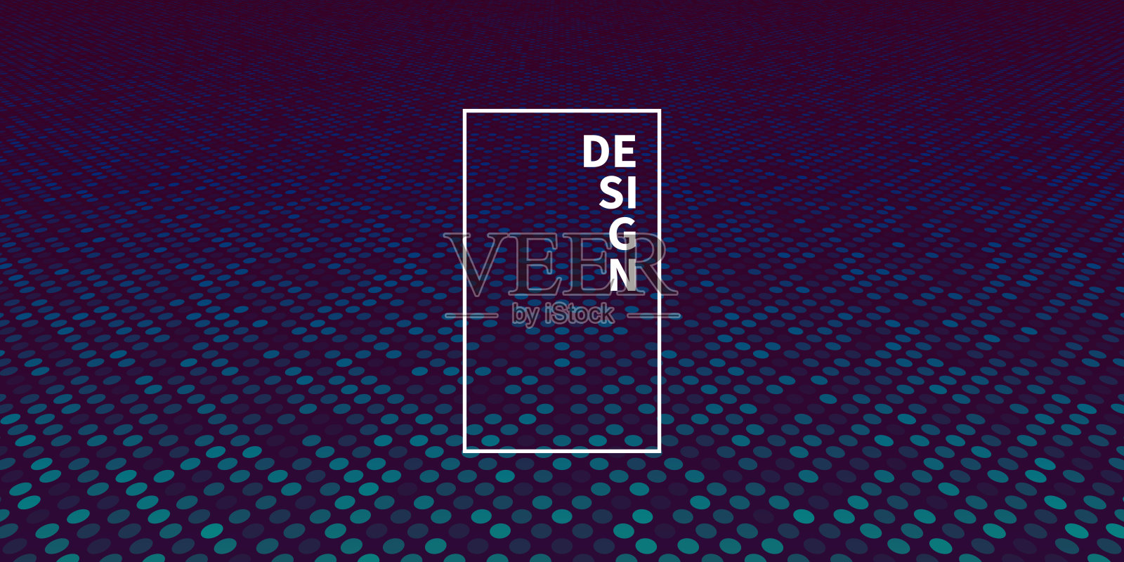 蓝色背景与波点-新潮的3D背景插画图片素材