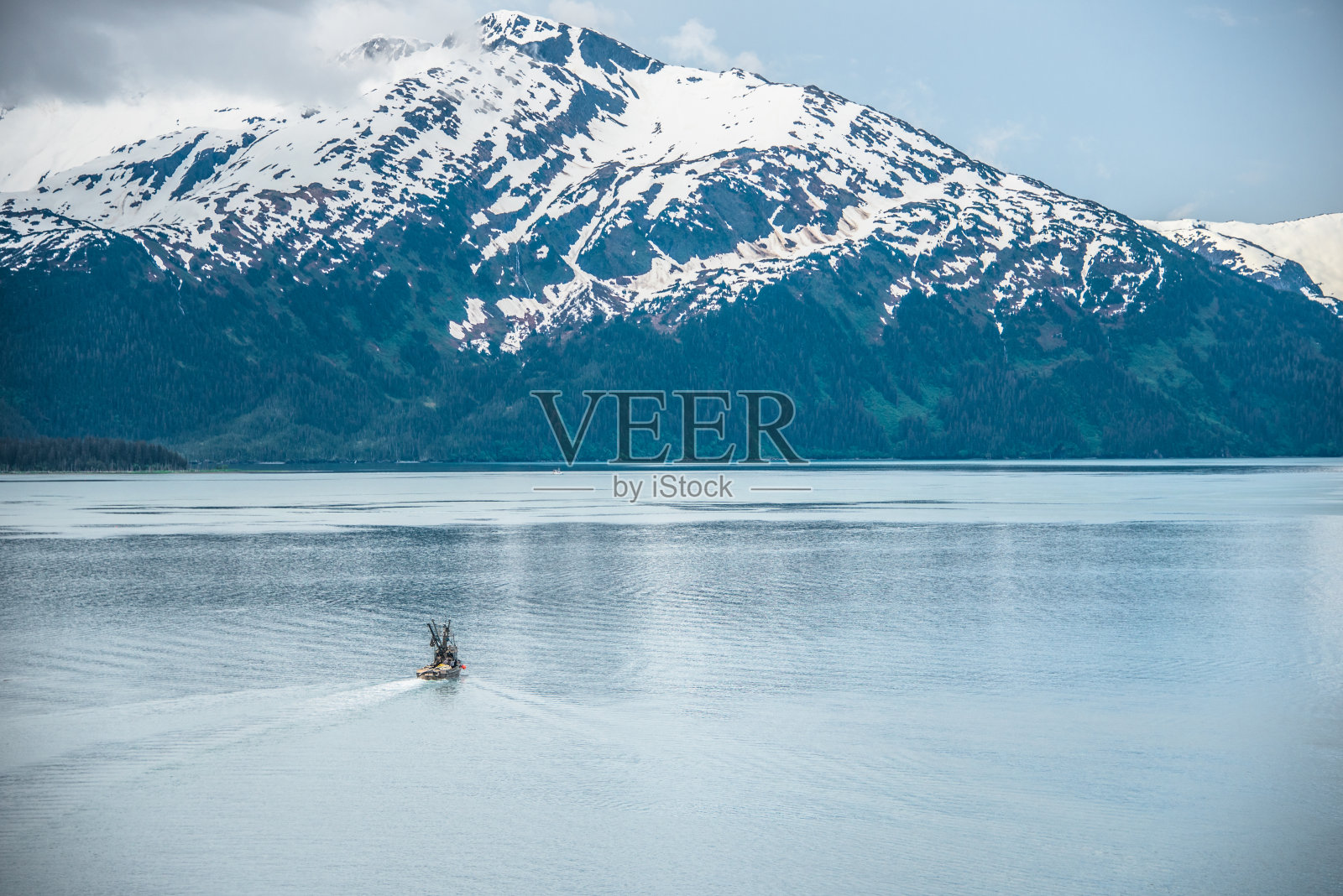 船和山,惠蒂尔,阿拉斯加照片摄影图片