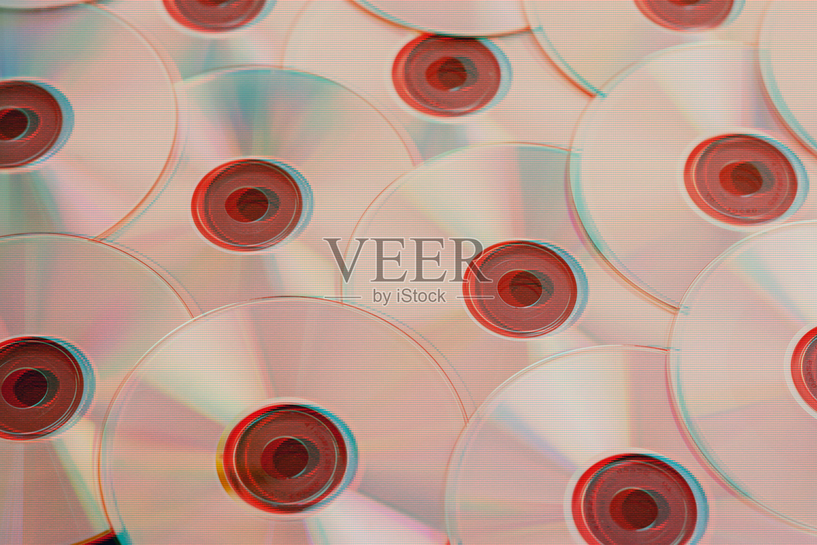 多张cd的重叠与色彩效果照片摄影图片