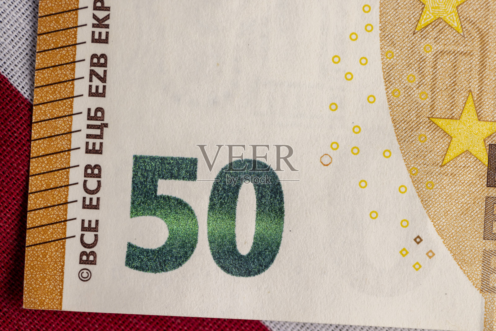 新欧盟50欧元的特写照片摄影图片