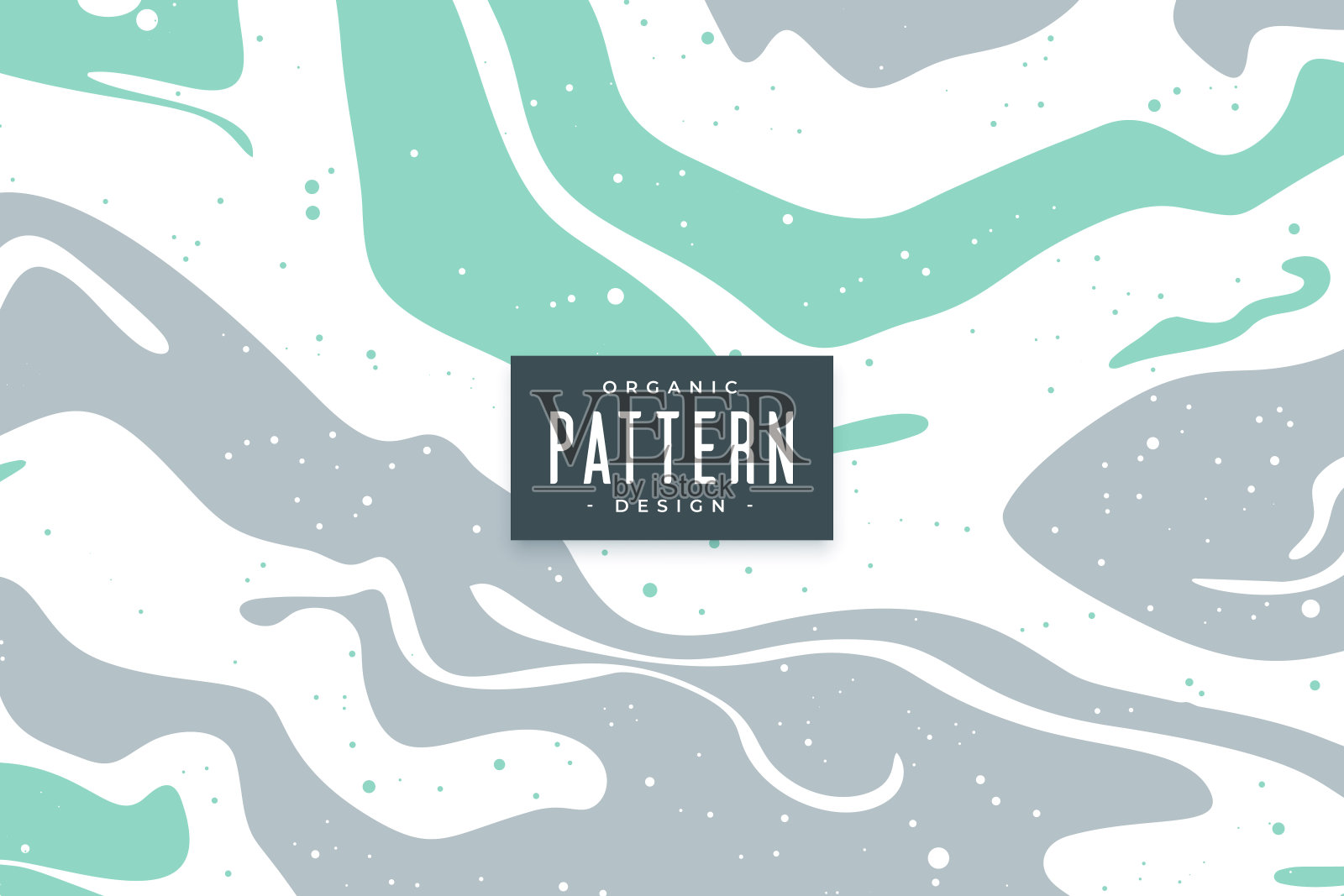 优雅的不规则有机图案背景纺织印花插画图片素材