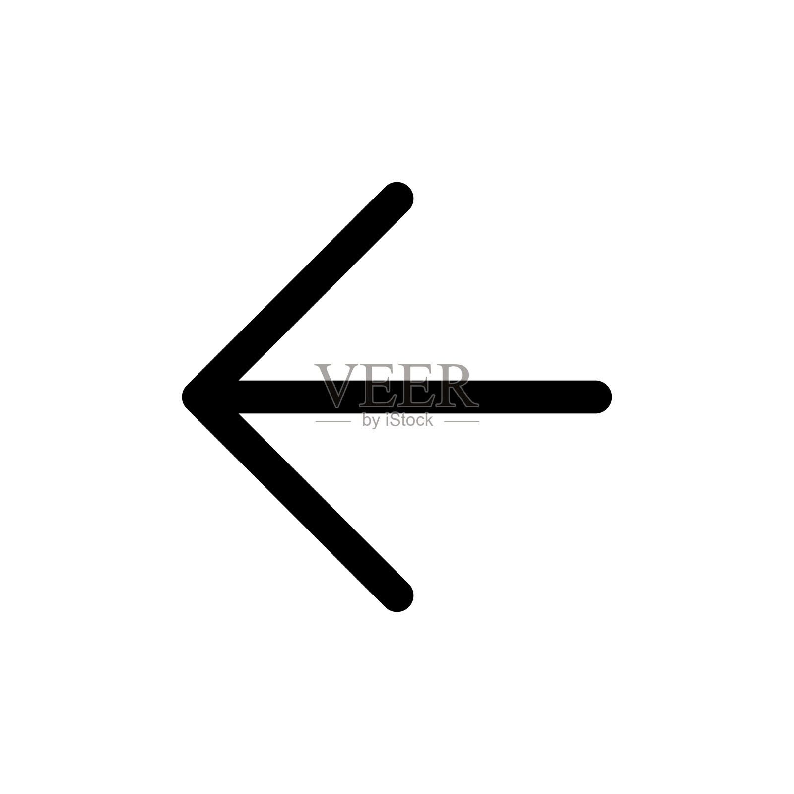 左箭头图标插画图片素材