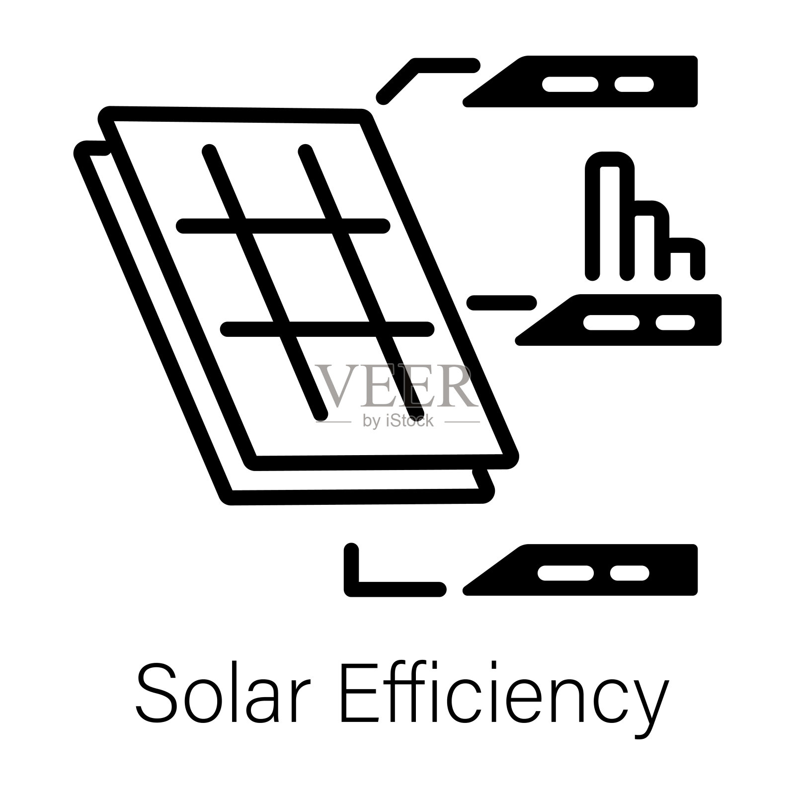 太阳能的效率插画图片素材