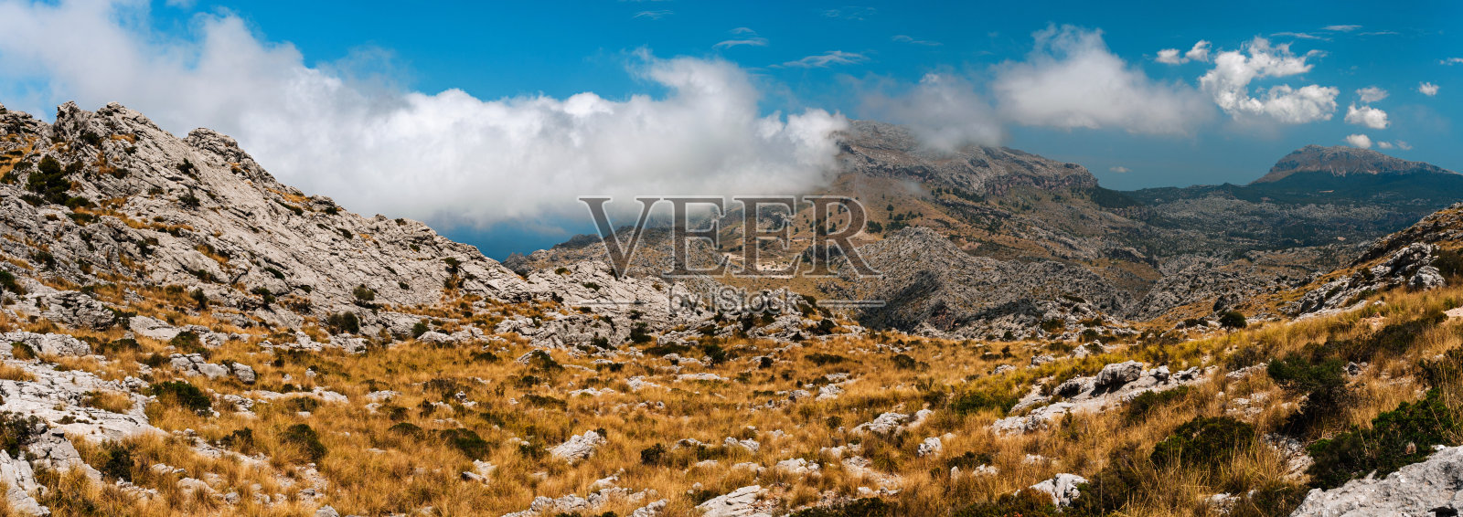 马略卡岛的全景景观照片摄影图片