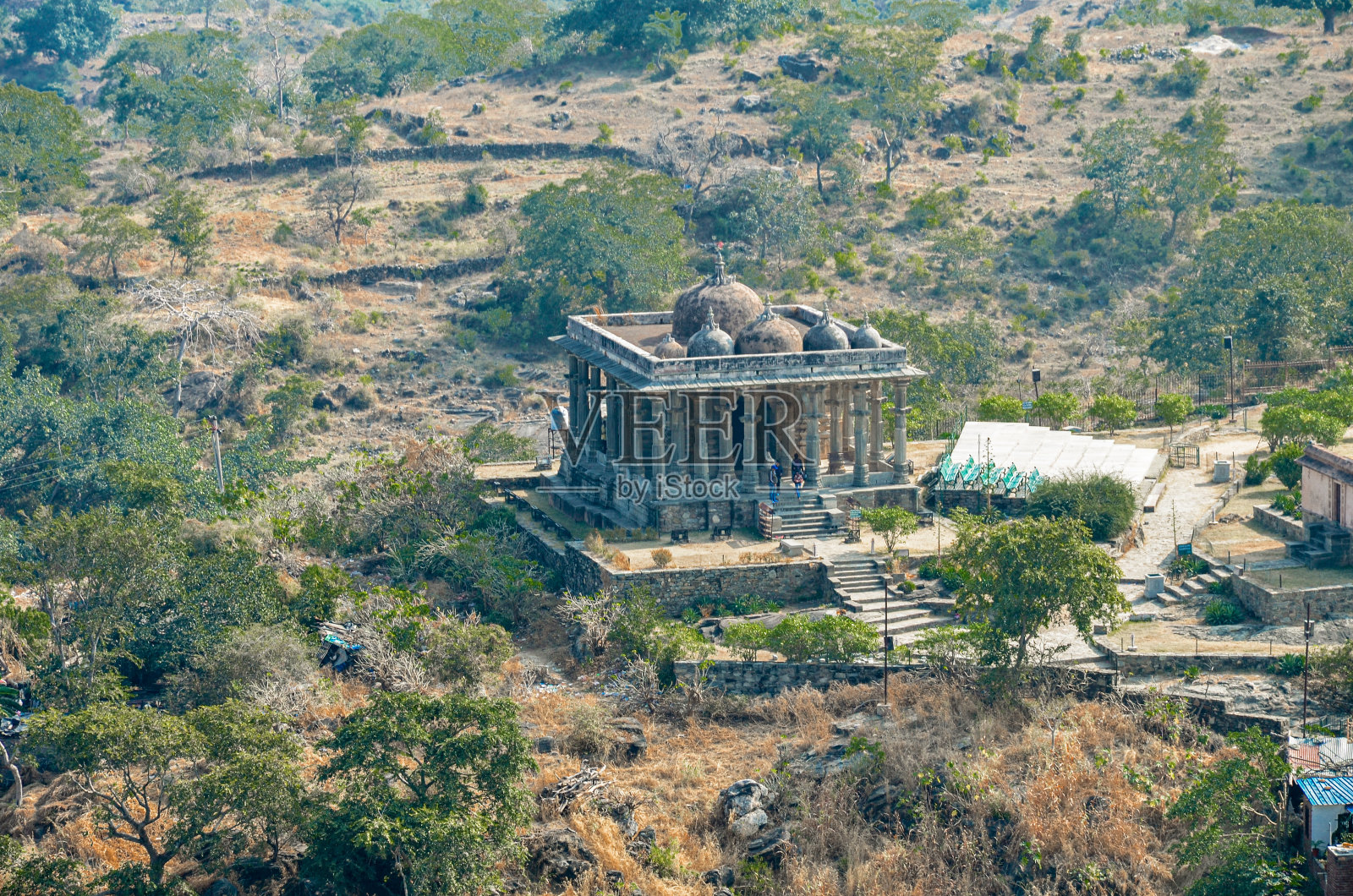 印度拉贾斯坦邦的Kumbalgarh堡照片摄影图片