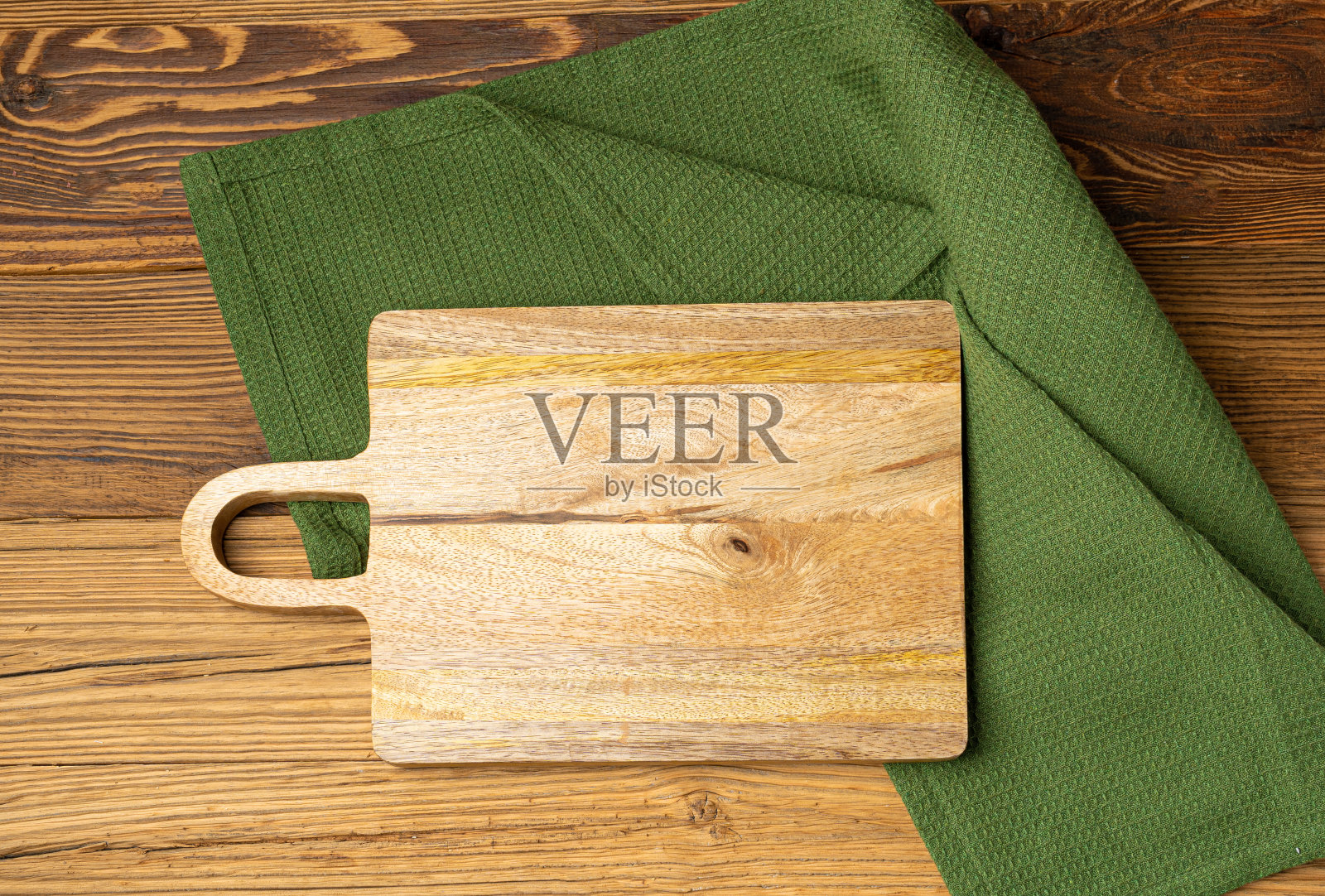 空砧板纹理背景,木制砧板模型与文本复制空间照片摄影图片