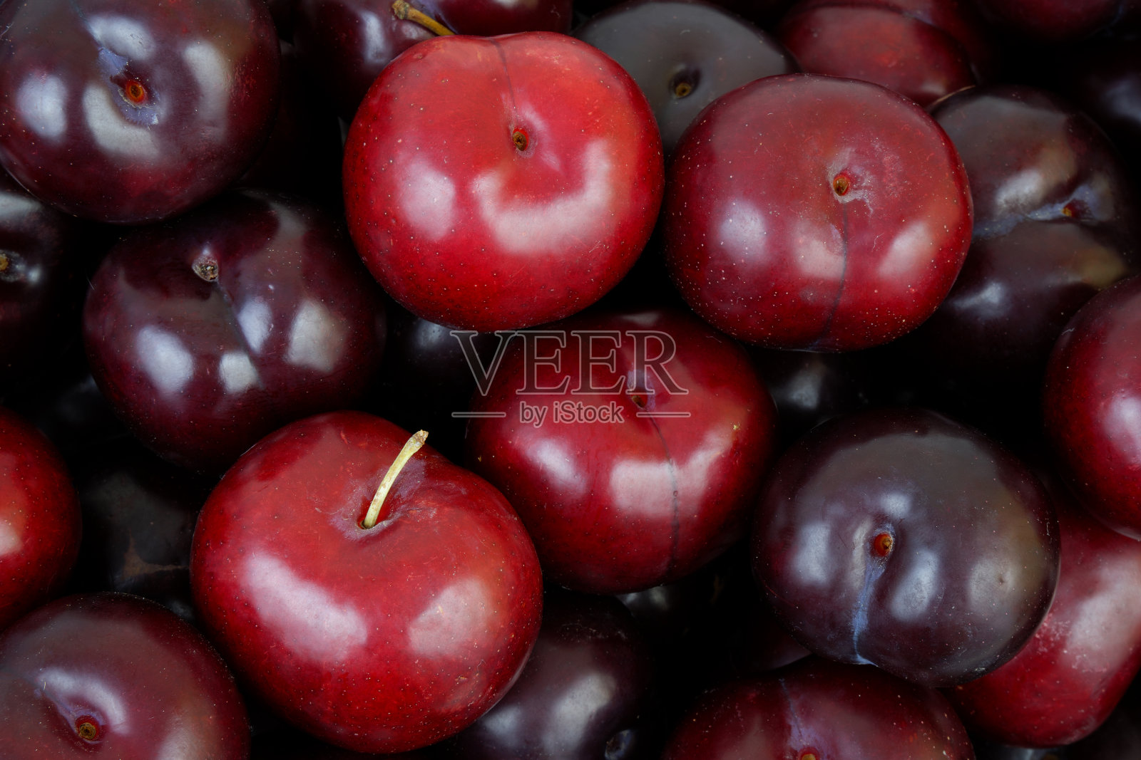 成熟的紫色李子背景照片摄影图片