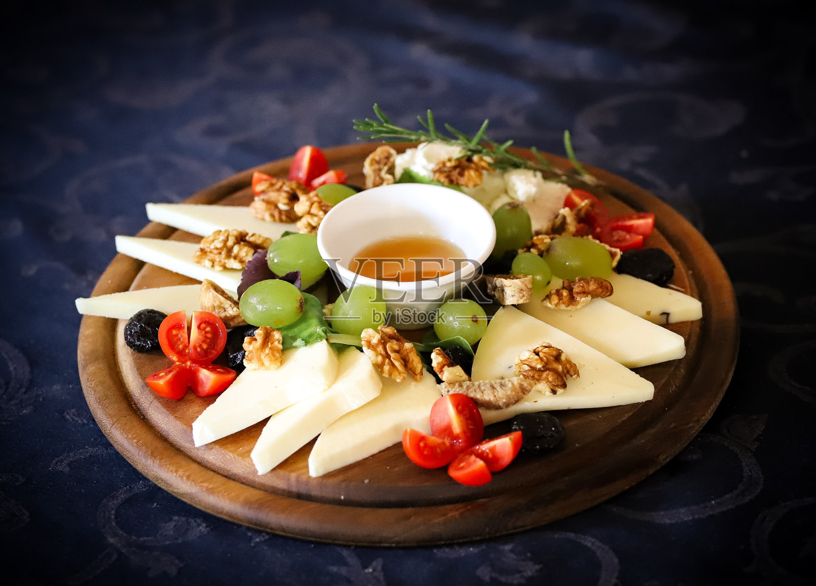 伊斯特拉餐馆里的食物照片摄影图片