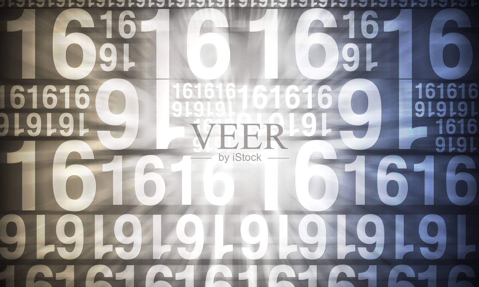 大小数字16交替放置,顶部和底部,在速度线上,在渐变模糊黑色背景上。横幅,模板,装饰,时尚,图案,数字照片摄影图片