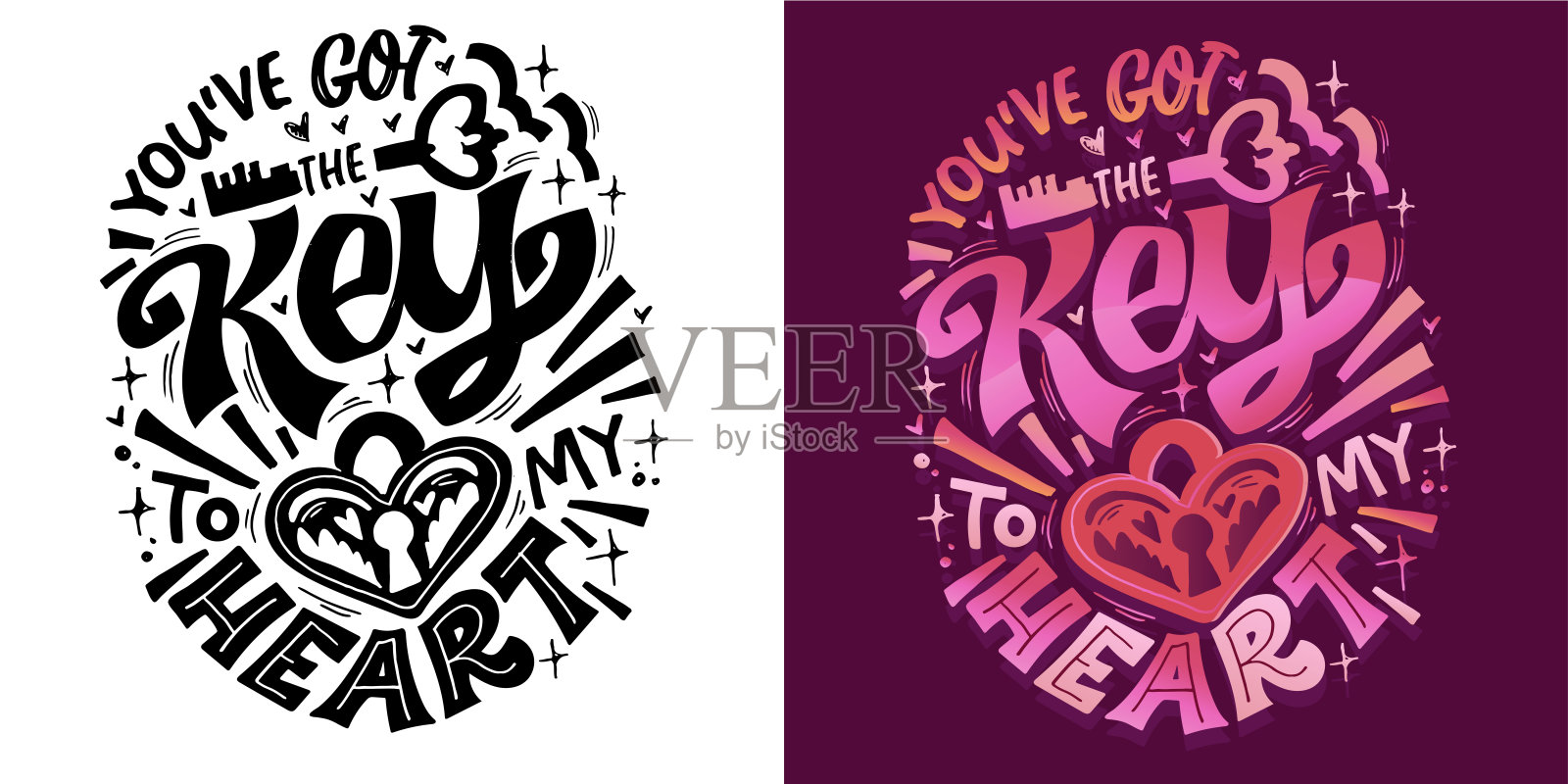 可爱的手绘涂鸦字母引用。t恤图案刻字,马克杯印花,包包印花,服装时尚。100%手绘矢量图像。插画图片素材