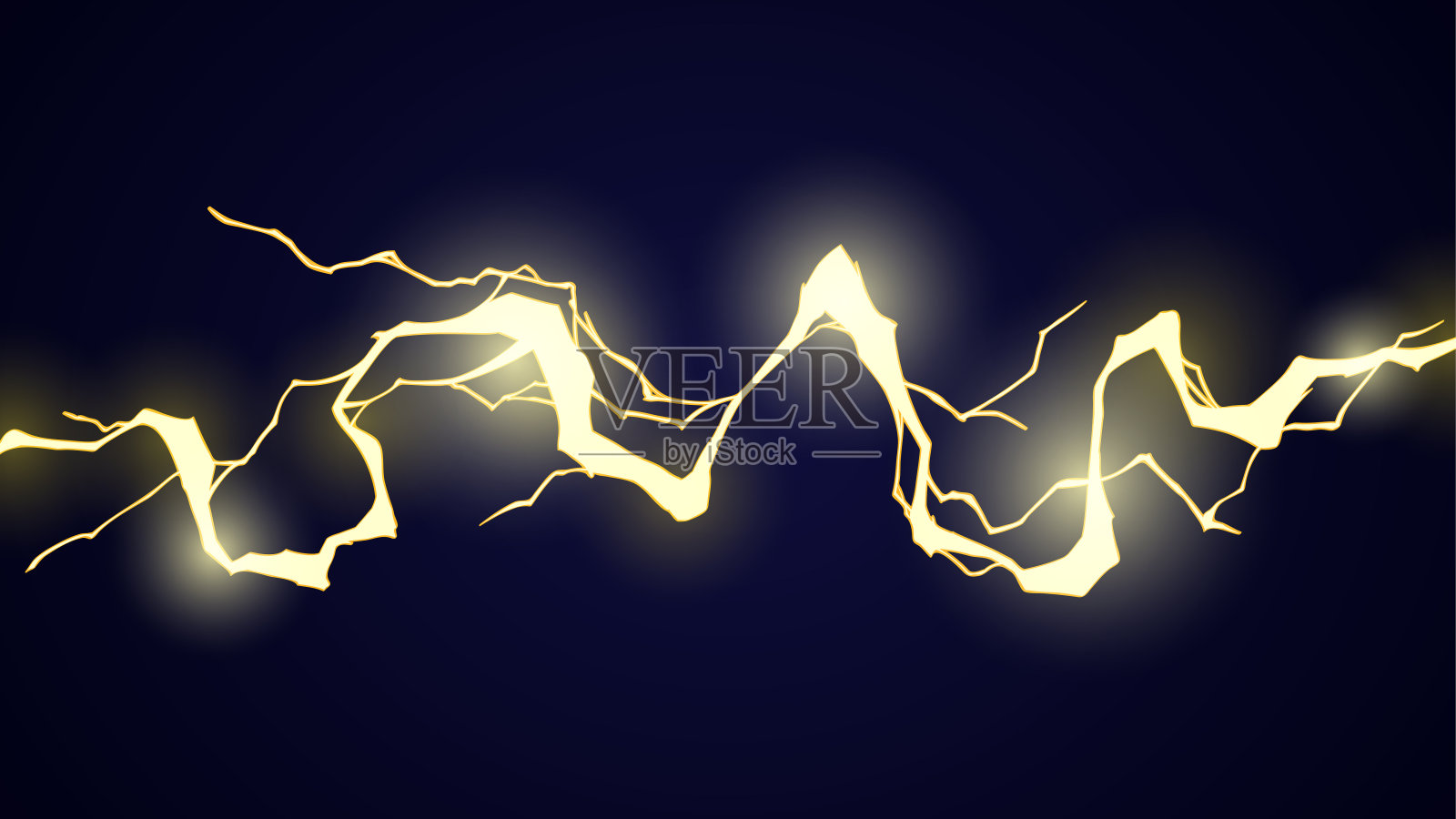 闪电的背景插画图片素材