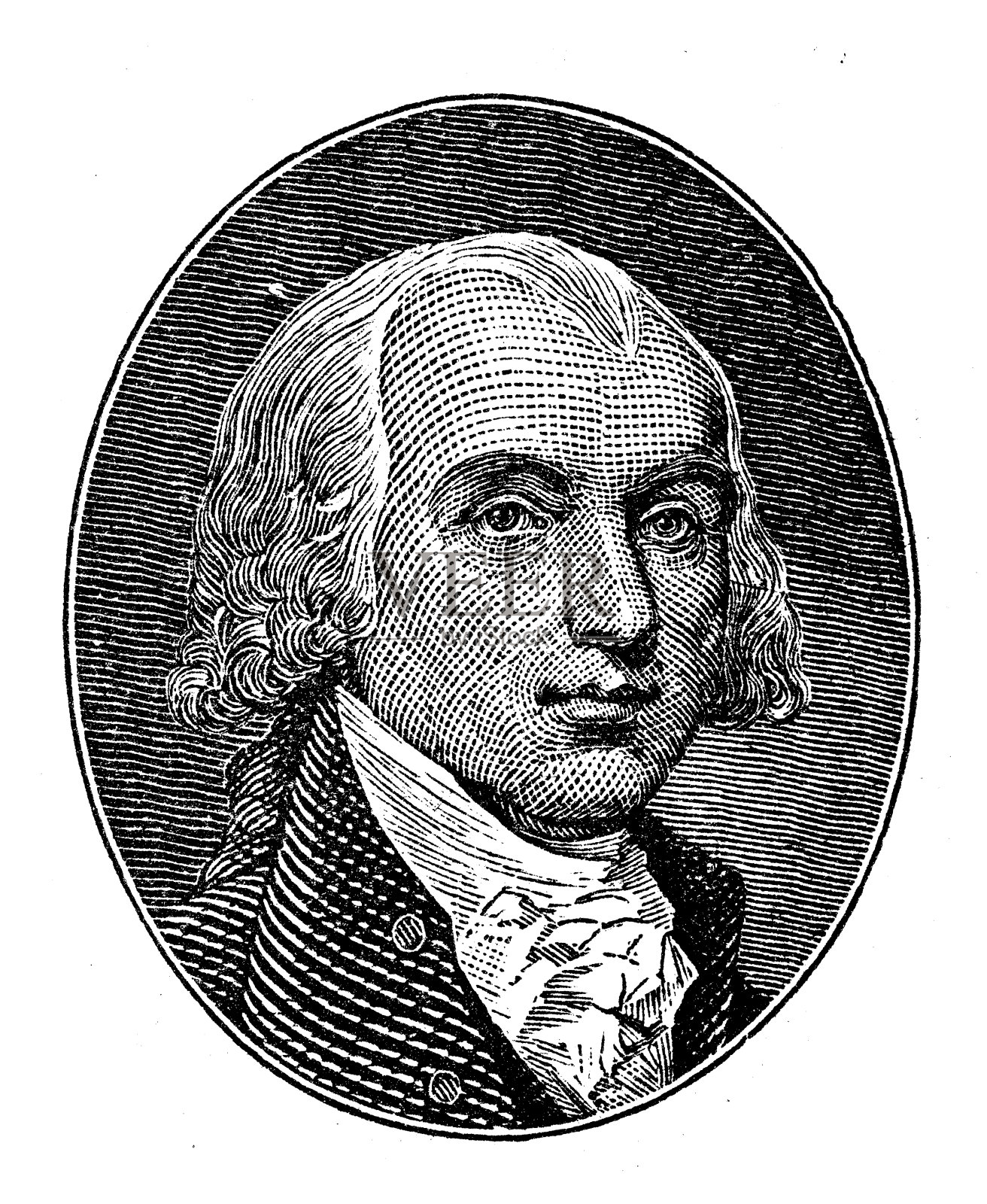 美国总统:詹姆斯·麦迪逊插画图片素材