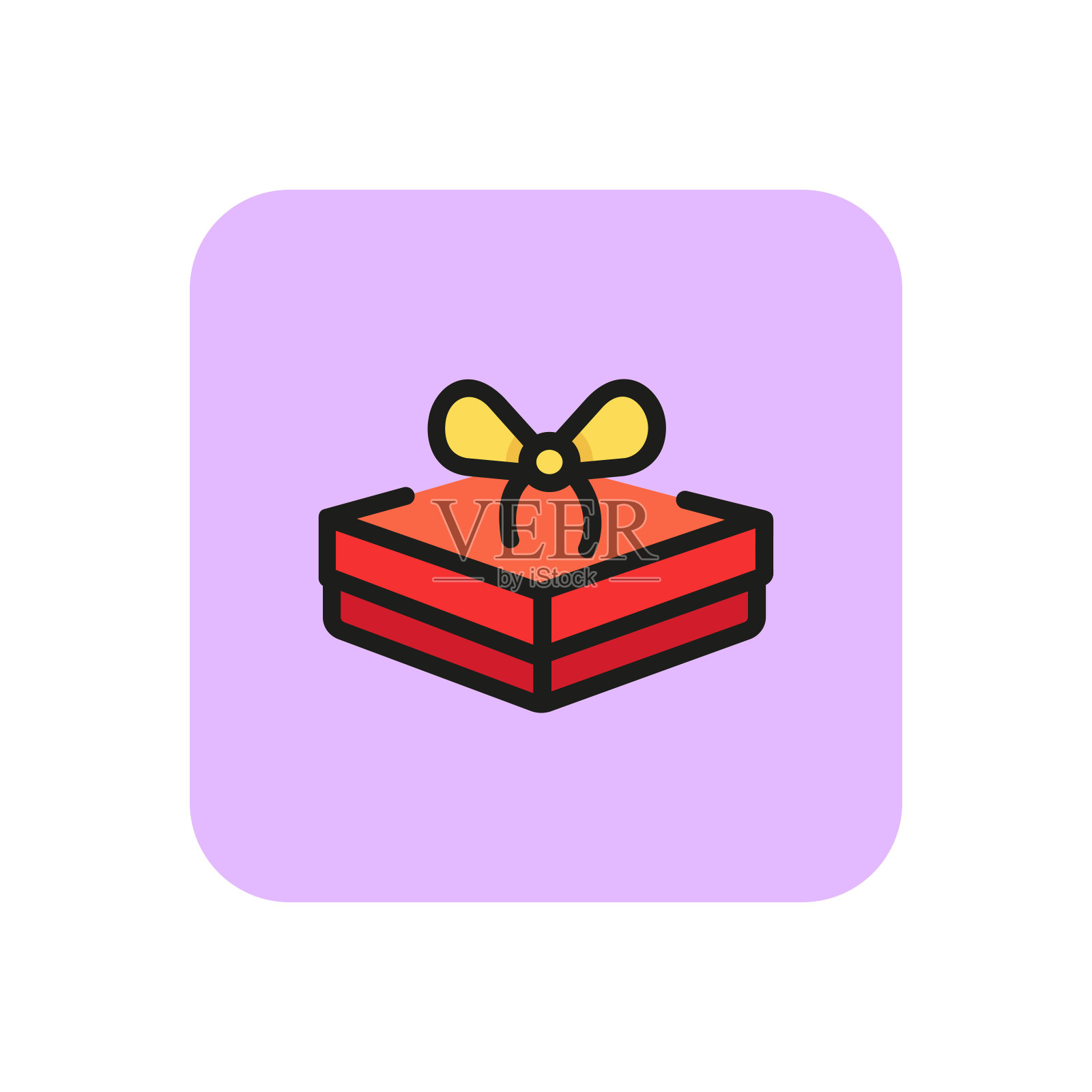 圣诞礼物线图标插画图片素材