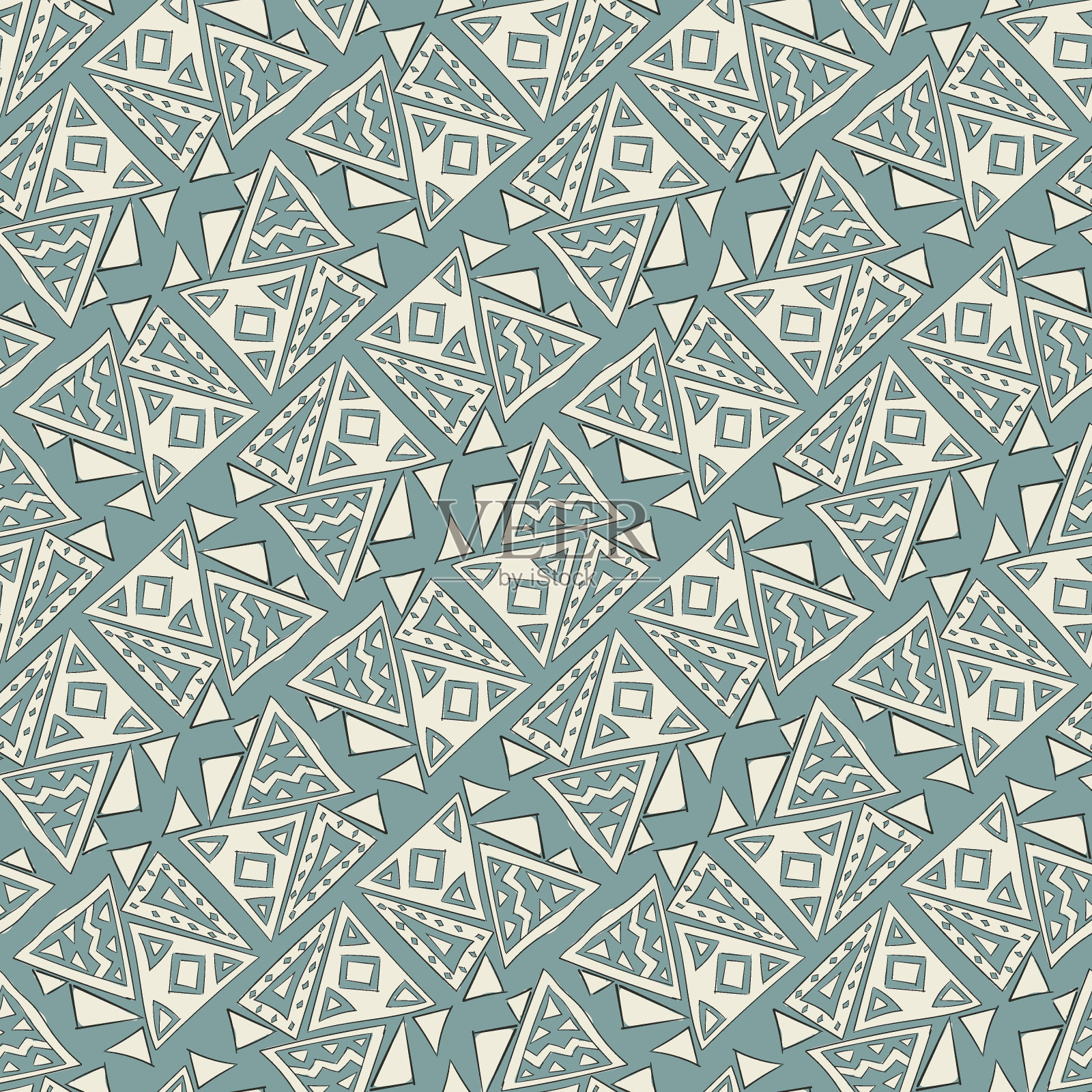 抽象形状的无缝几何背景插画图片素材