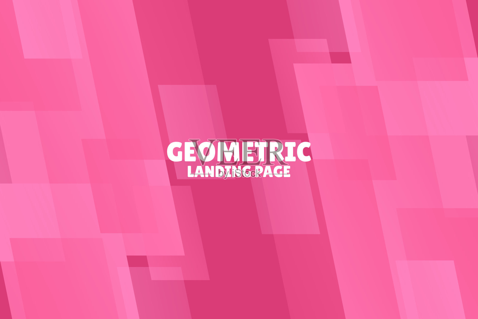 几何登陆页模板插画图片素材