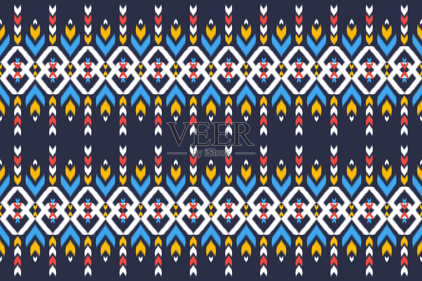 地毯民族图案艺术。传统的无缝图案。美国的,墨西哥的。插画图片素材