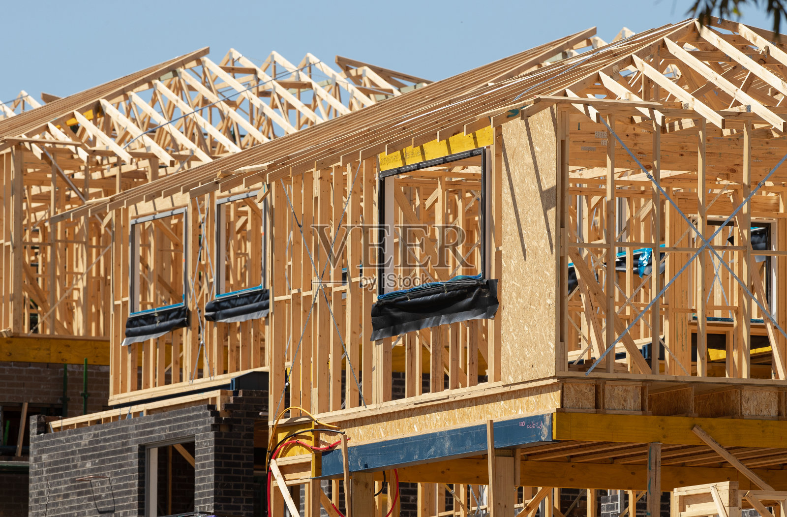 新建房屋建筑照片摄影图片