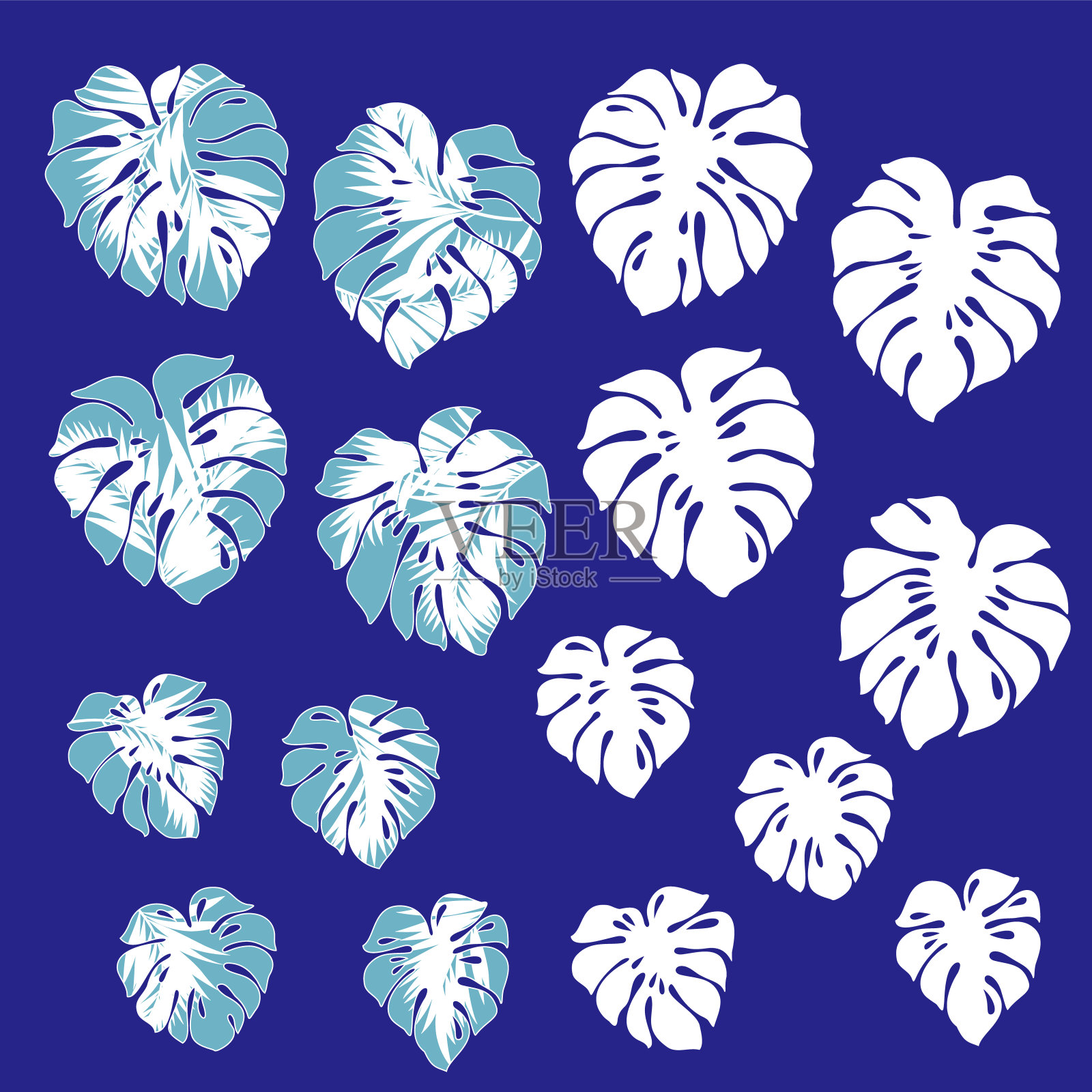 雨林中怪物的抽象设计,插画图片素材