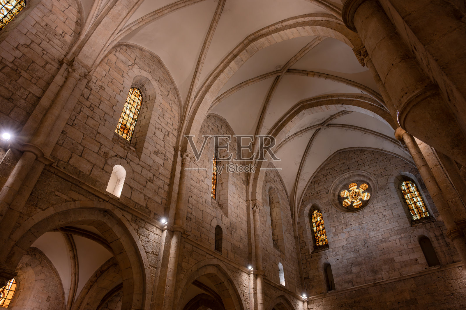 Veroli,拉齐奥。卡萨马里的西多会修道院。照片摄影图片