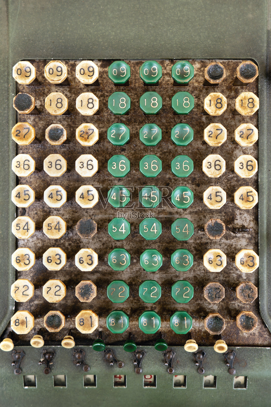 老式加法机按键背景照片摄影图片