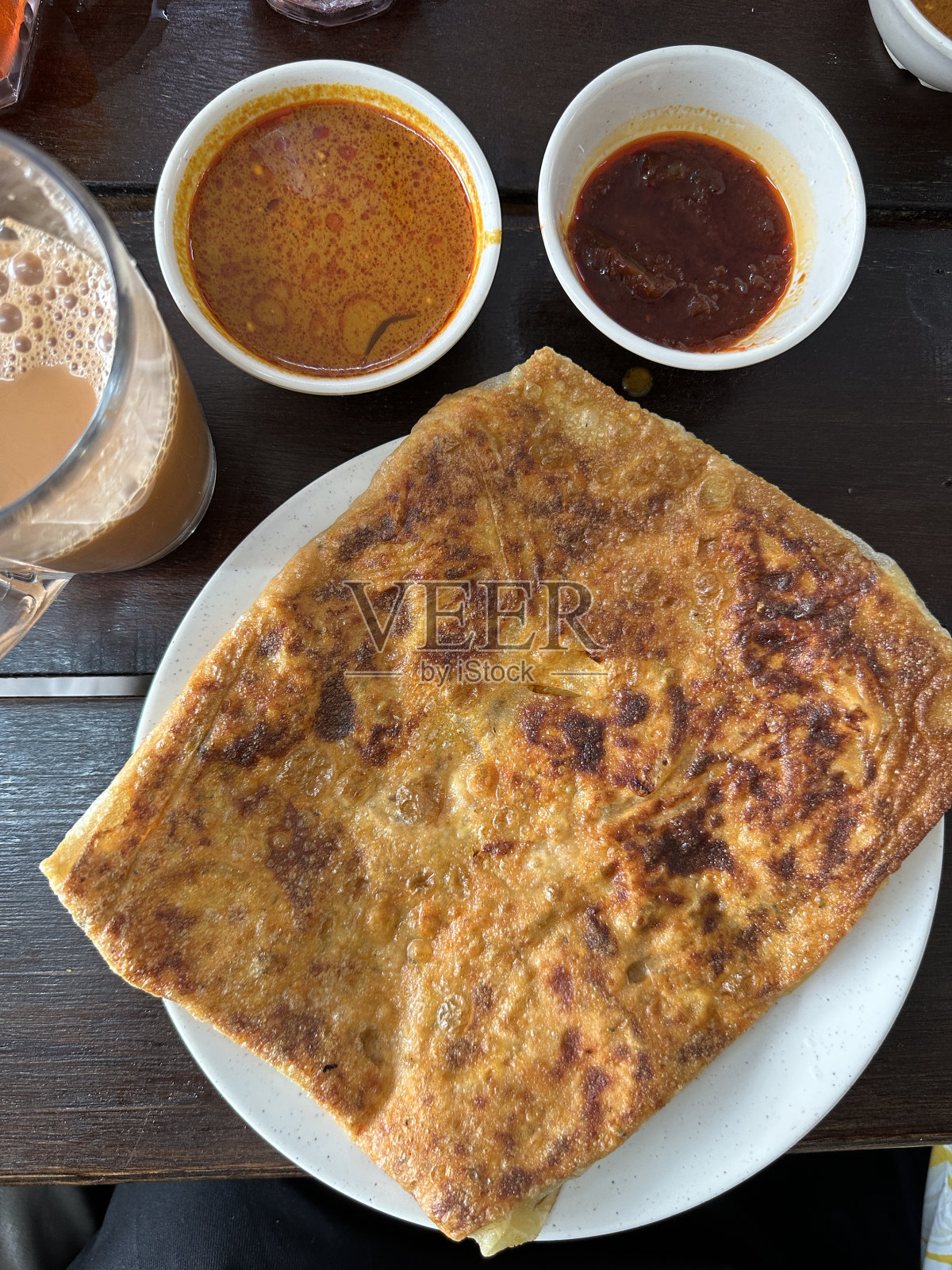 咖喱饭是马来西亚最受欢迎的早餐照片摄影图片