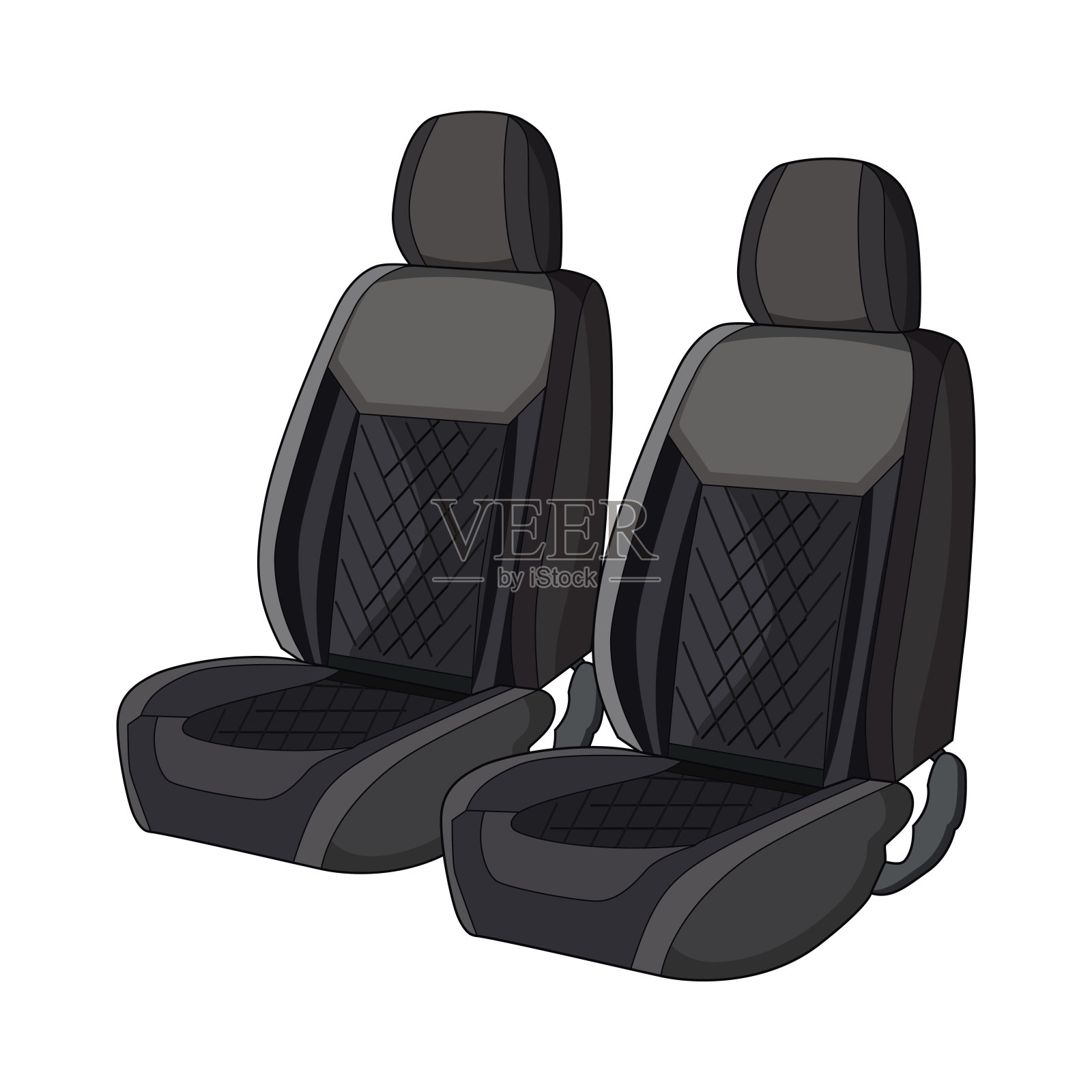 汽车安全座椅插画图片素材