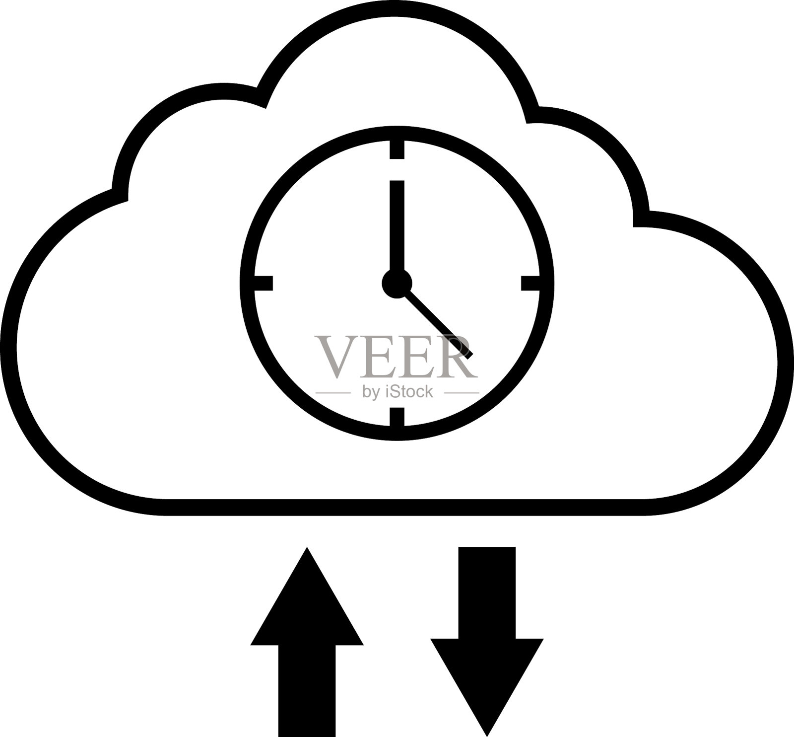 数据文档管理系统介绍了云在线文档数据库和数字文件存储系统,数据库技术,文件访问。矢量图插画图片素材