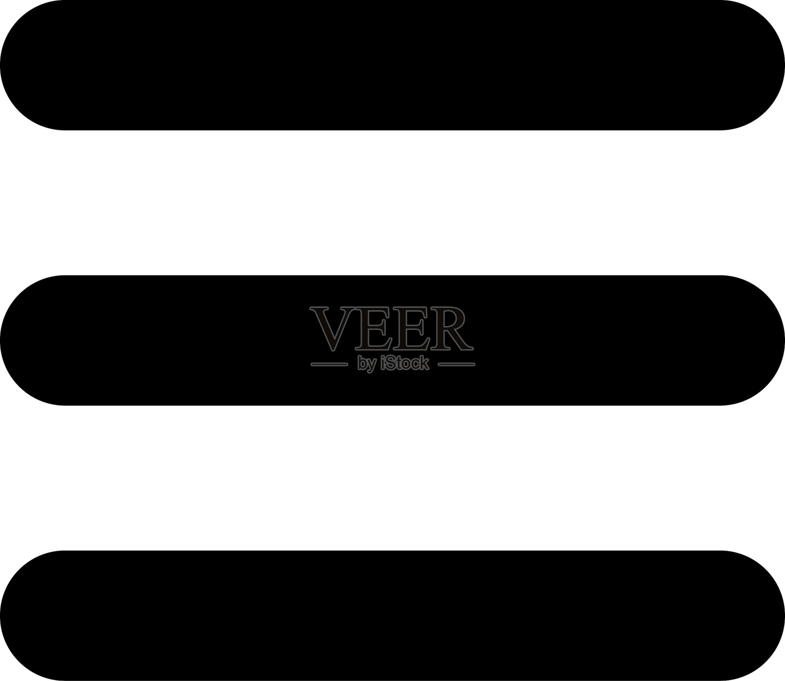 汉堡包菜单图标。UI网站设计元素。移动应用程序和用户界面的导航图标。矢量图插画图片素材