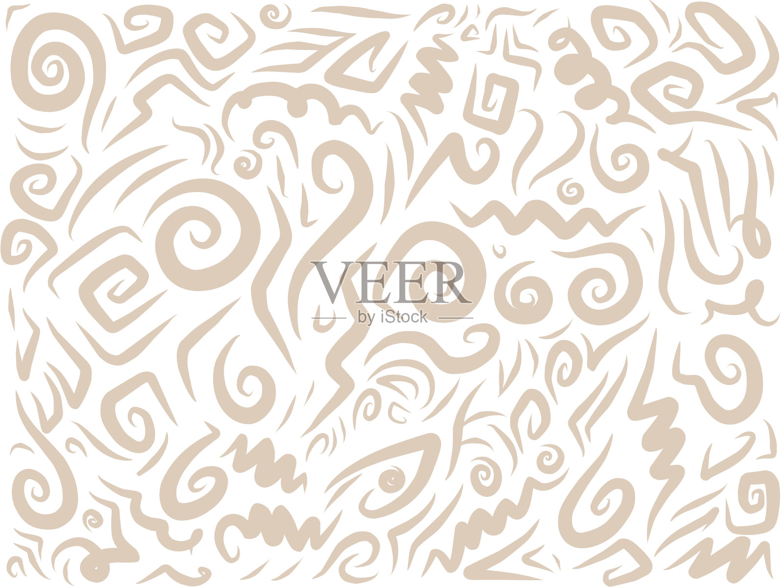 可爱的手绘涂鸦艺术与黑暗的线条填充纸。创意抽象矢量插图适合壁纸,绘画书籍,封面。隔离在白色背景上插画图片素材