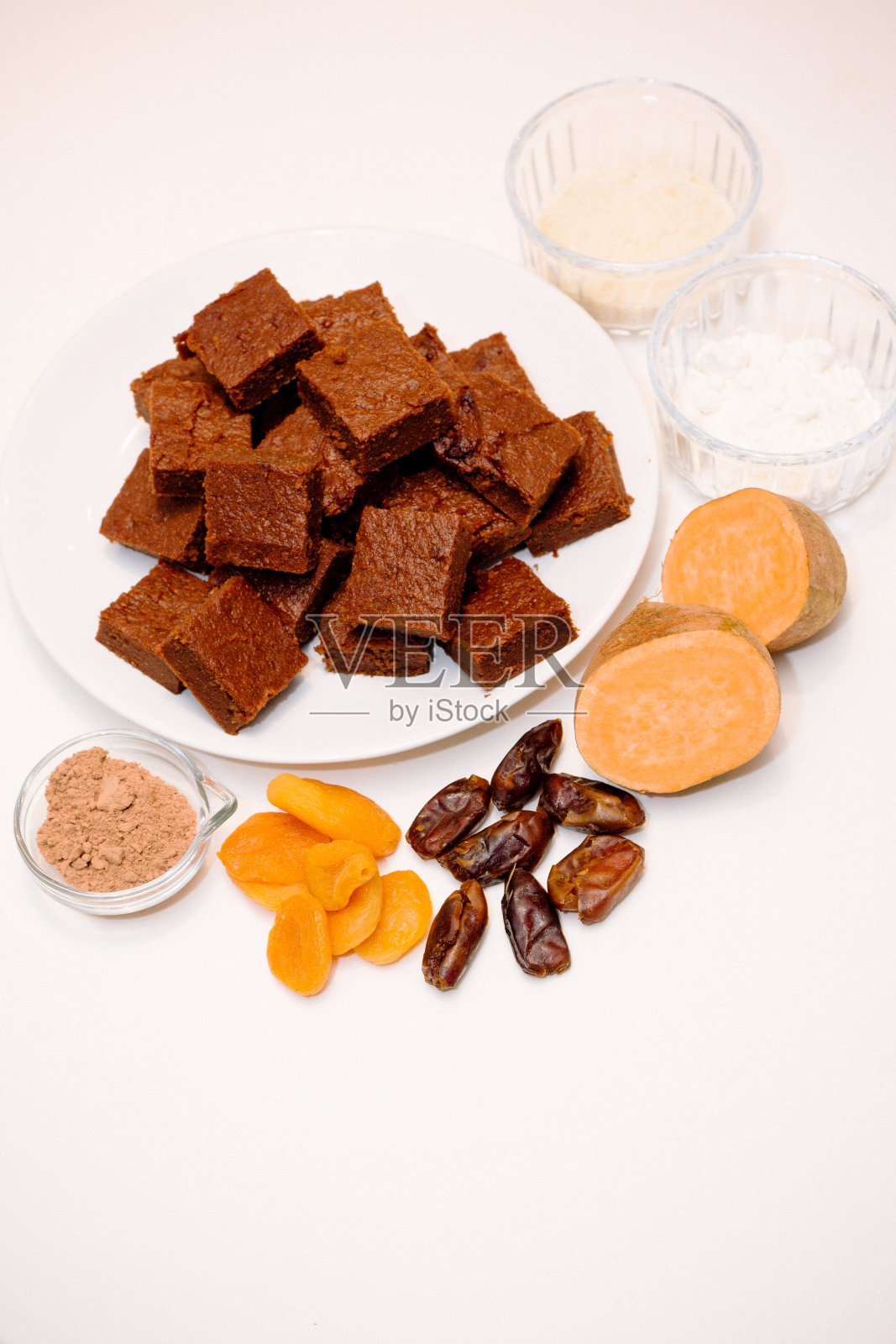 白色背景上的食物特写照片摄影图片