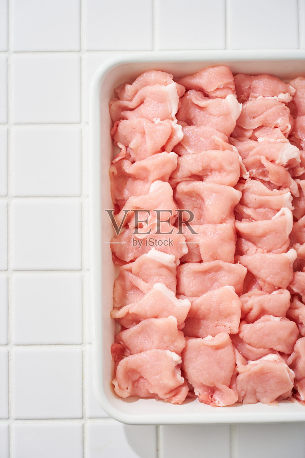 生瘦肉(涮锅)照片摄影图片