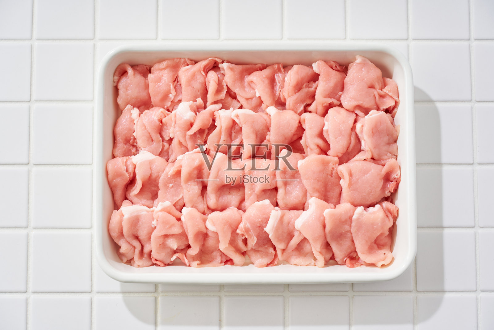 生瘦肉(涮锅)照片摄影图片