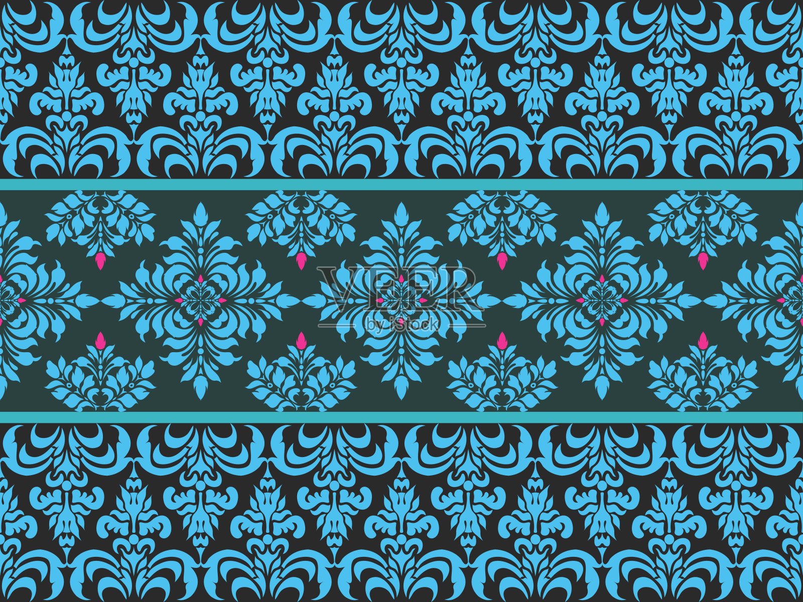 无缝矢量模式。背景纹理几何装饰风格。插画图片素材