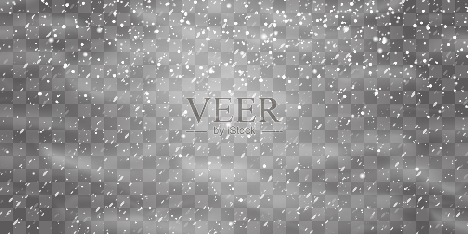 矢量飘落的雪花。矢量大雪。白色的雪花在空中飞舞插画图片素材