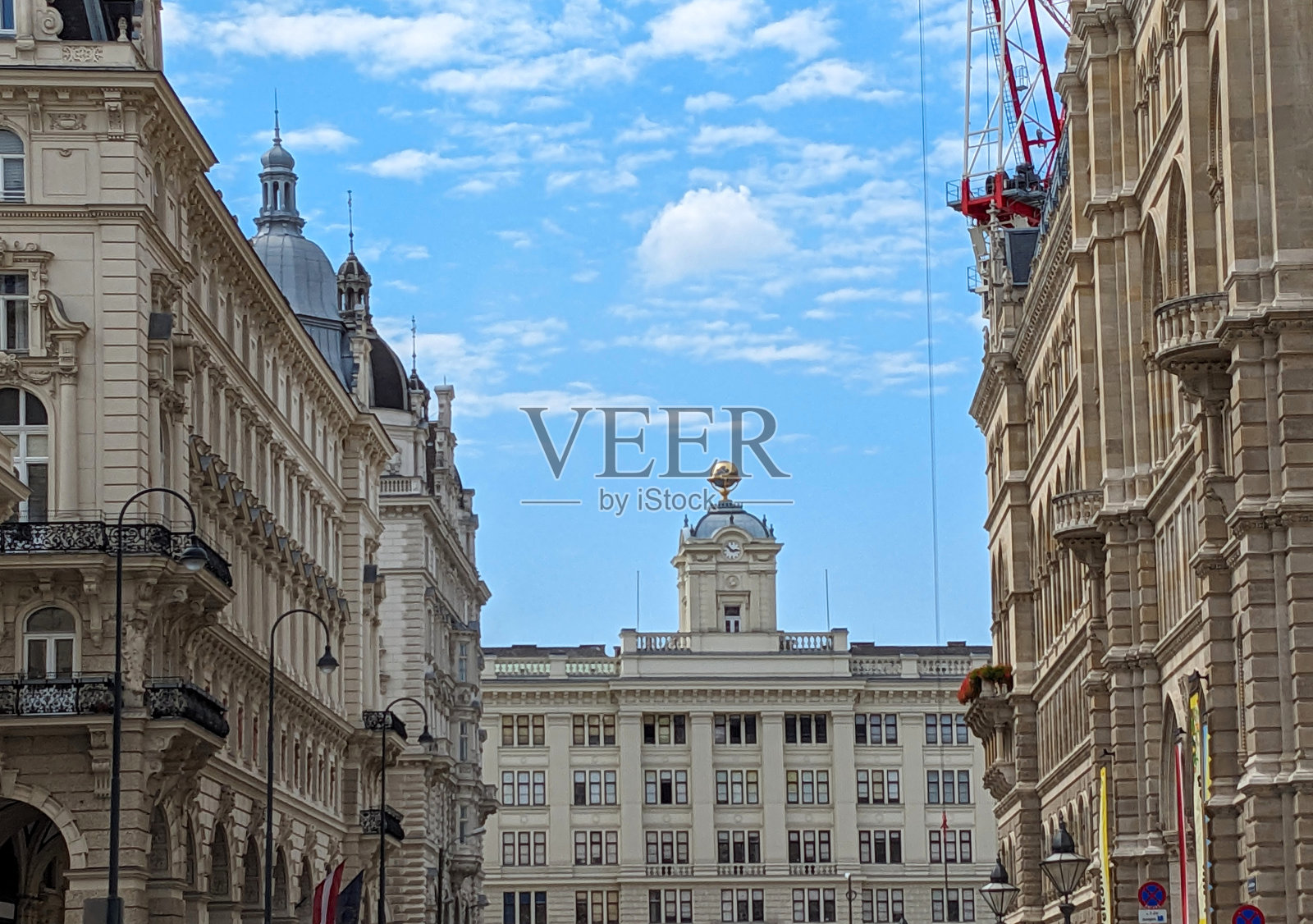 典型的奥地利建筑和建筑,维也纳,奥地利照片摄影图片