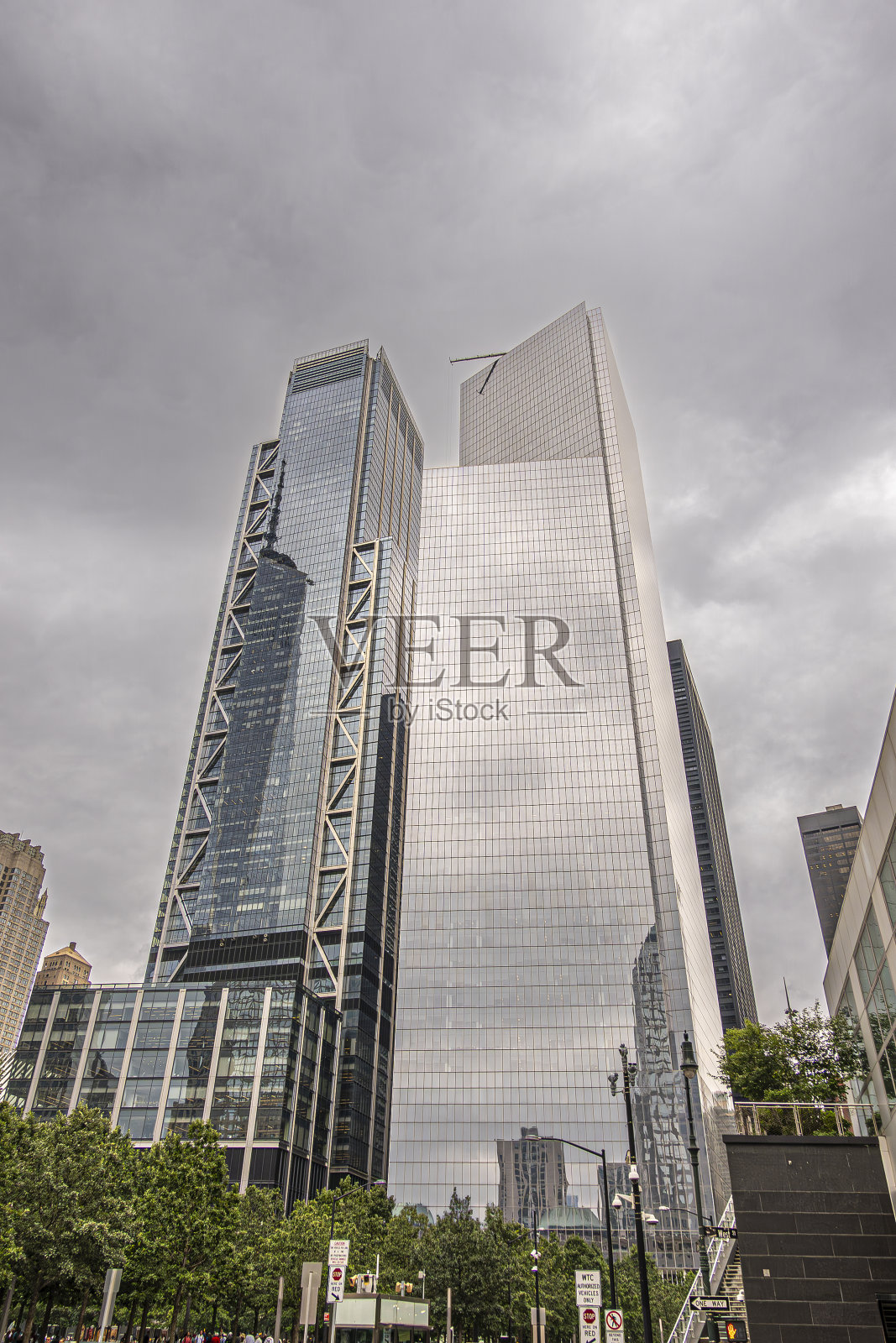 3号世贸大厦和韦斯特菲尔德世贸中心大楼,美国纽约州纽约照片摄影图片