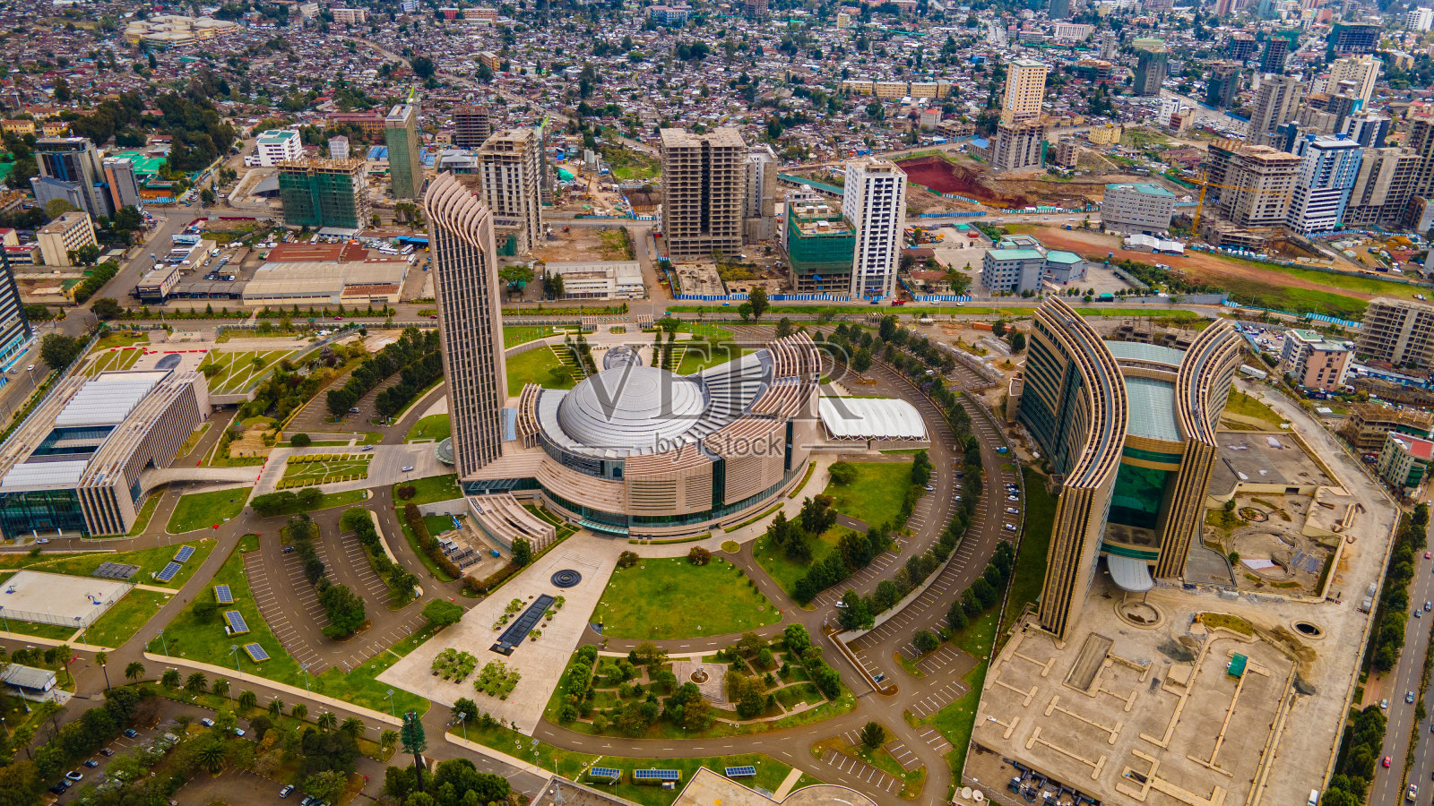 非洲联盟总部,亚的斯亚贝巴,埃塞俄比亚照片摄影图片