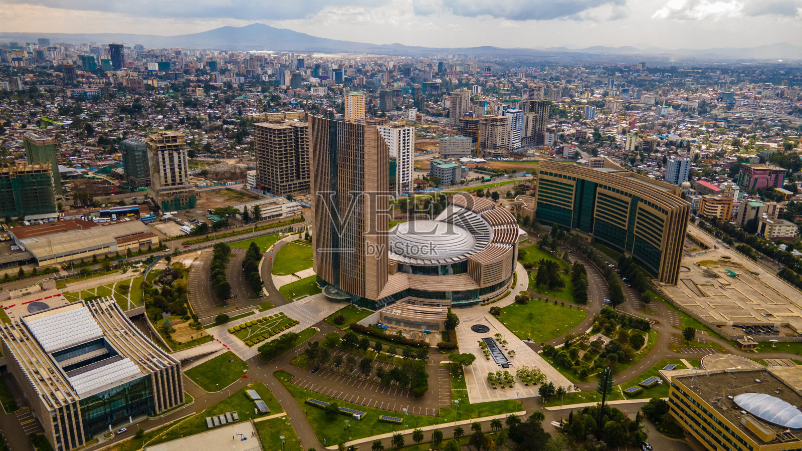 非洲联盟总部,亚的斯亚贝巴,埃塞俄比亚照片摄影图片