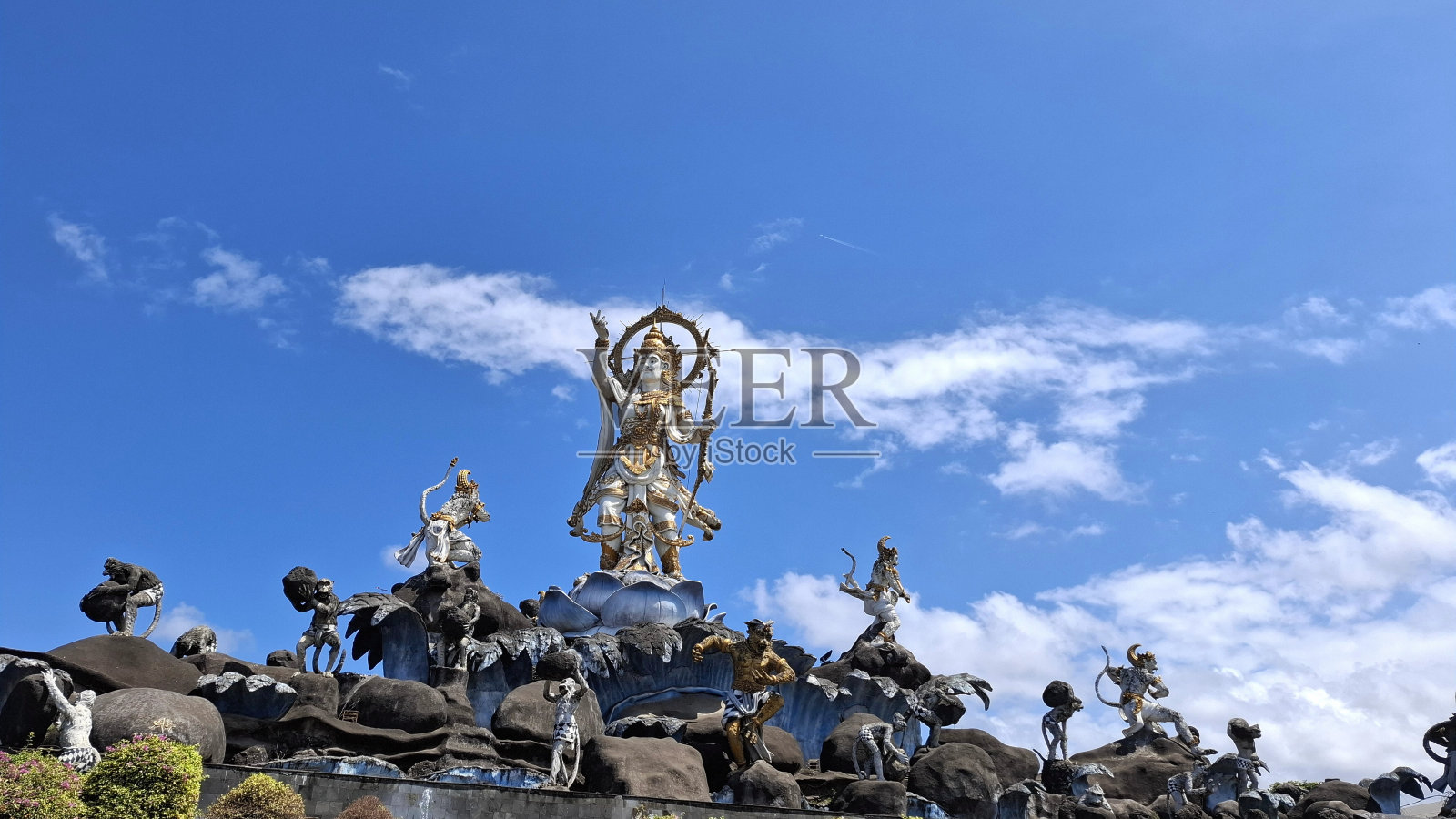 提蒂班达雕像照片摄影图片