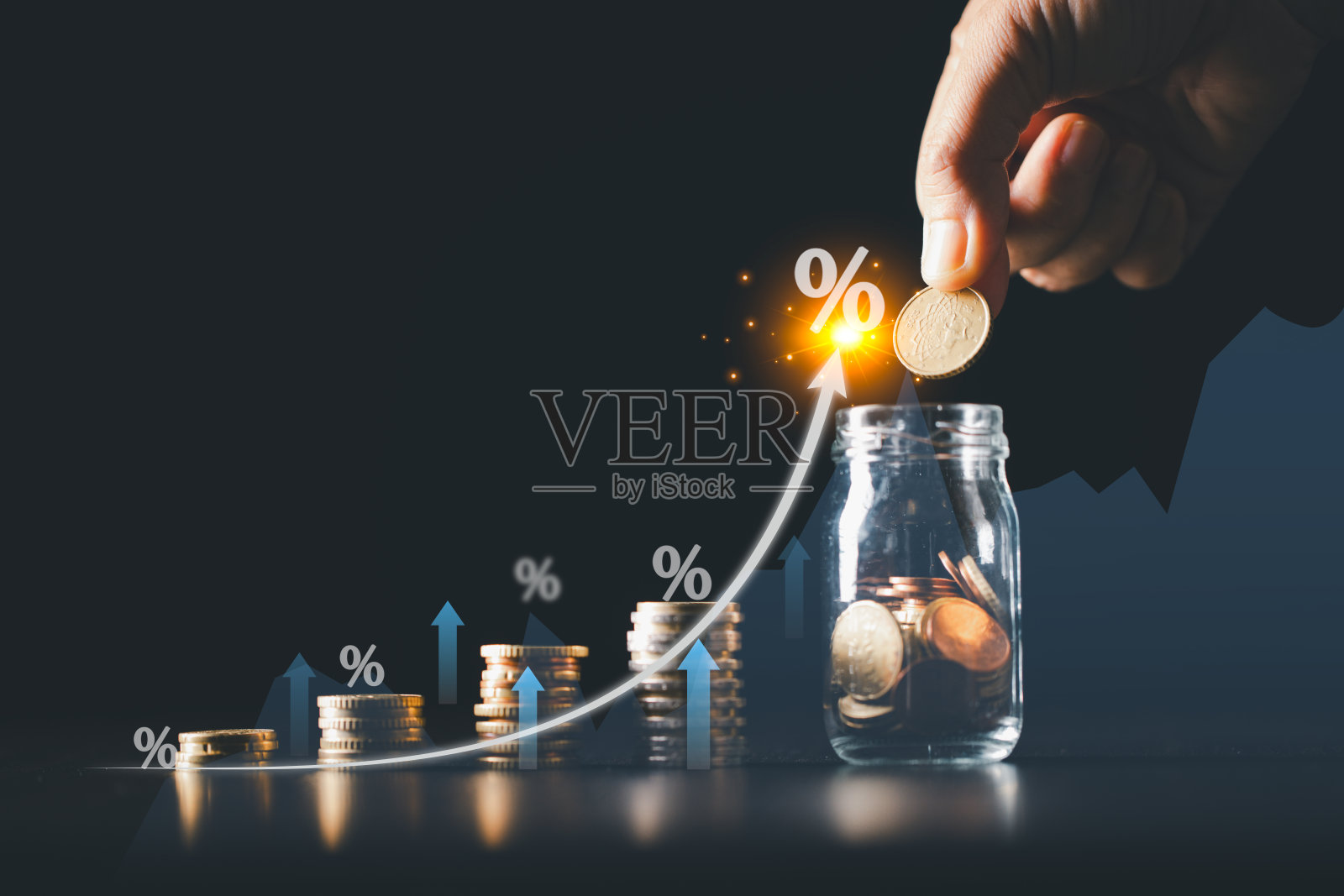 投资管理对金融增长至关重要,因为它允许资金流入商业企业,通过明智地使用货币和金融来产生利润和加强经济。照片摄影图片