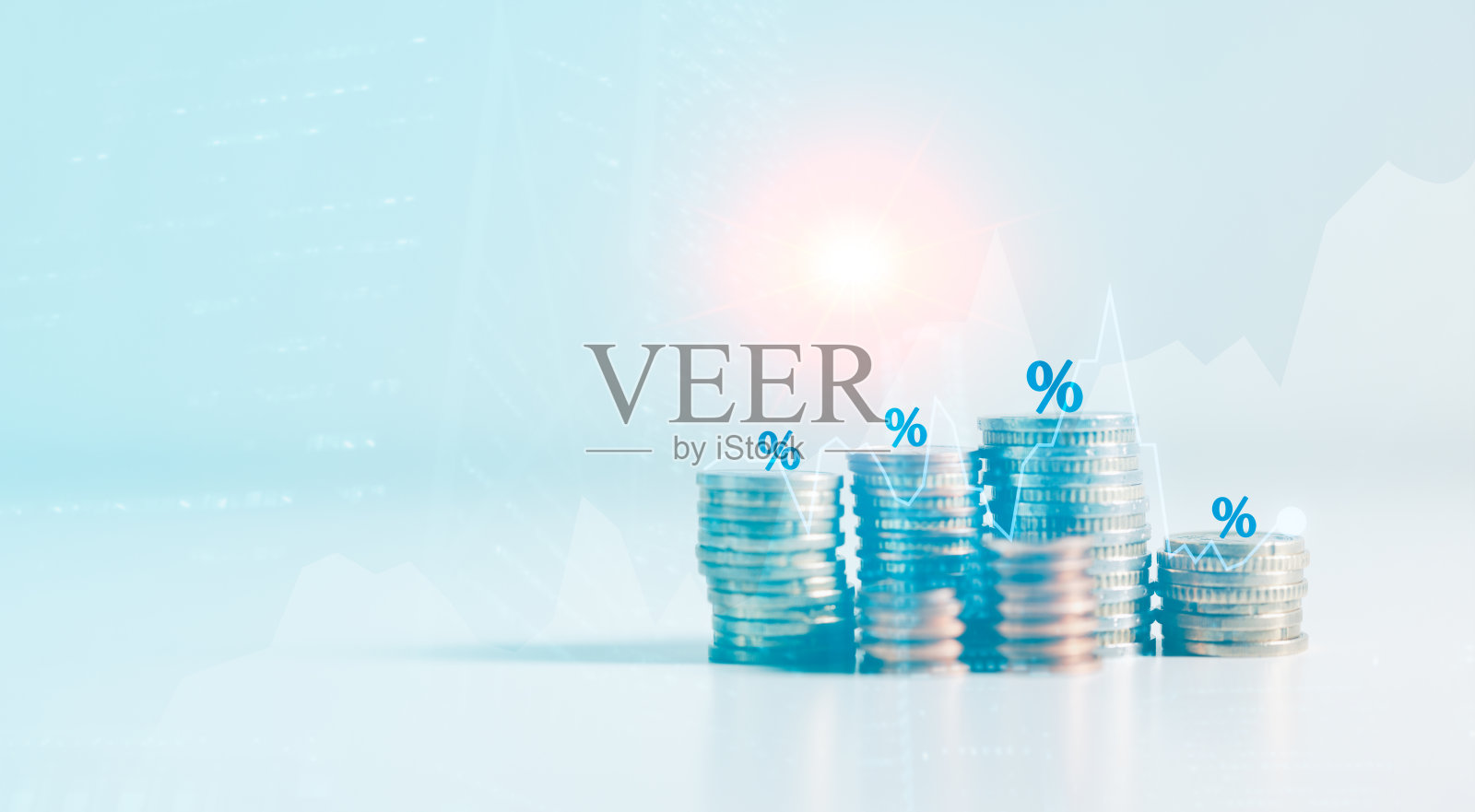 对股票和基金的明智投资可以推动金融增长,产生利润,增加对商业和金融部门的兴趣。货币、金融、商业、金融、增长、投资。照片摄影图片